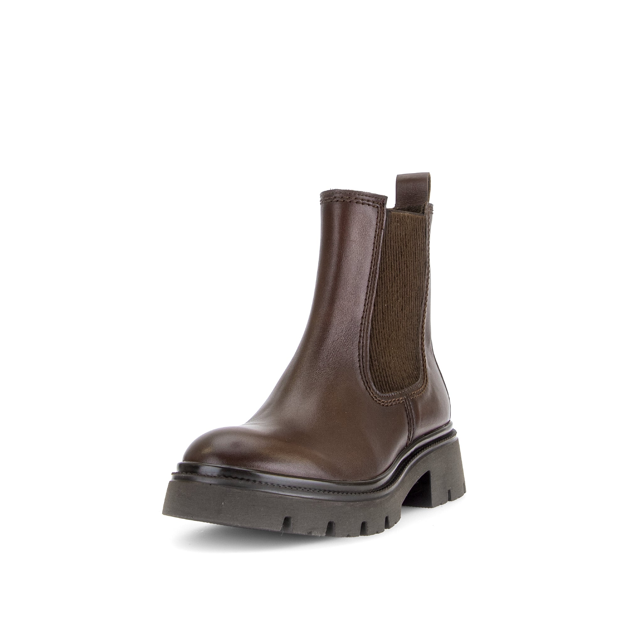 Gabor Marissa saddle tan chelsea ankle boots, rotating product angle 21.