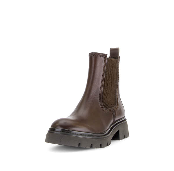 Gabor Marissa saddle tan chelsea ankle boots, rotating product angle 21.