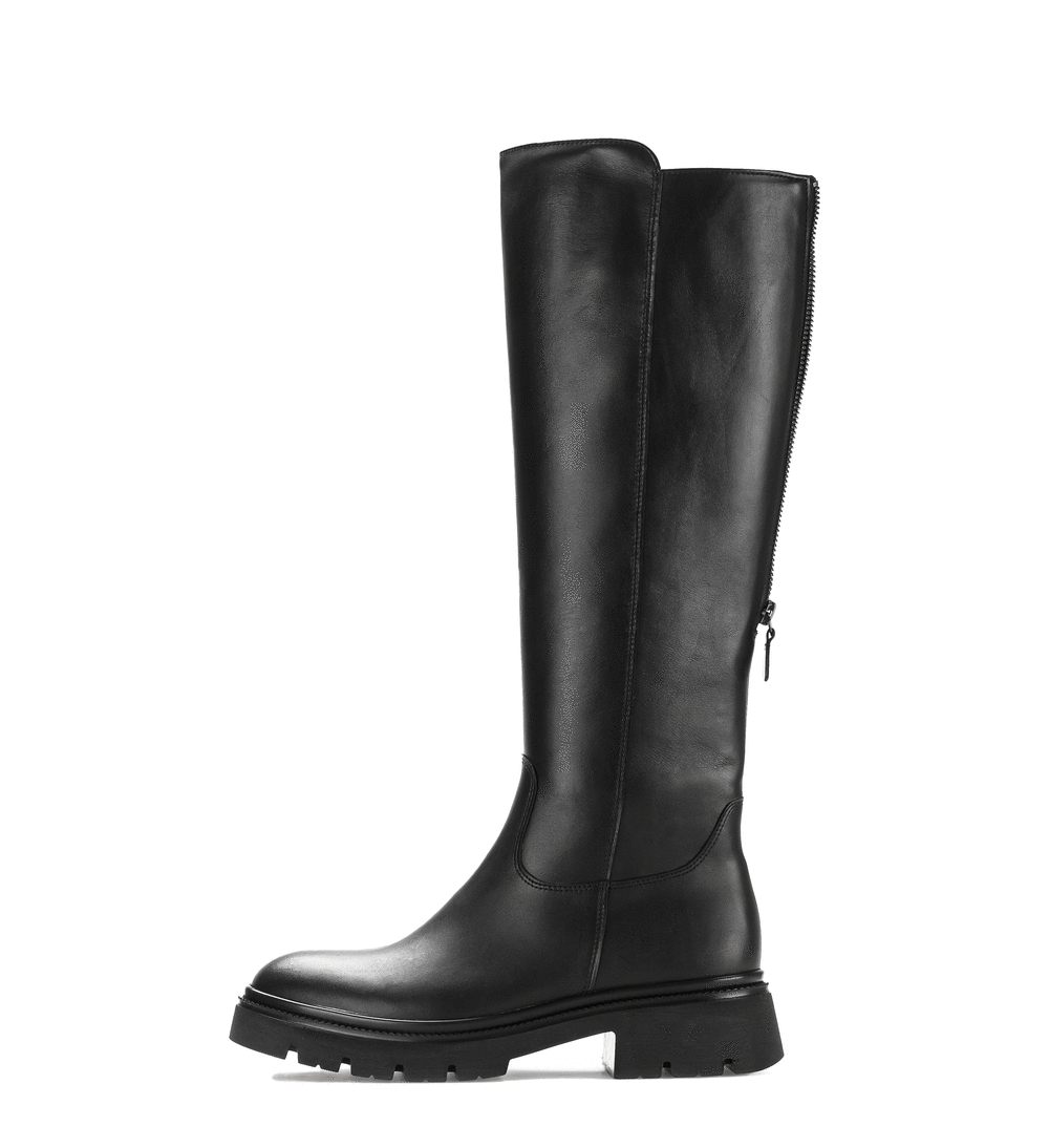 Gabor Match black knee high boots, animated rotating view.