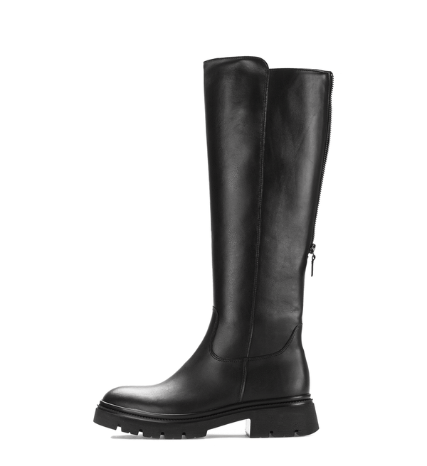 Gabor Match black knee high boots, animated rotating view.