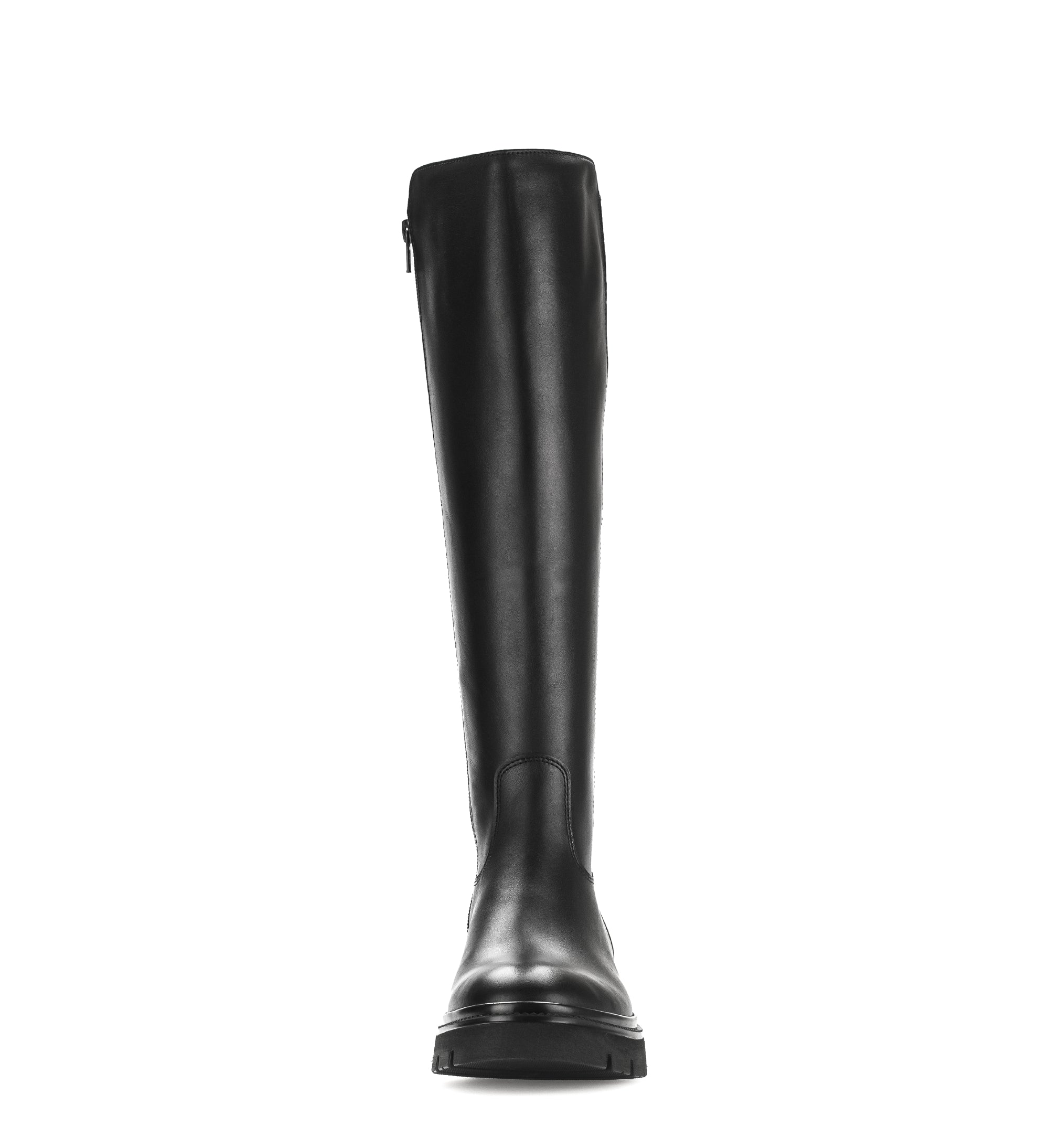 Gabor Match black knee high boots, front view.