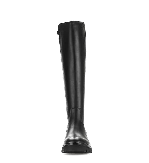 Gabor Match black knee high boots, front view.