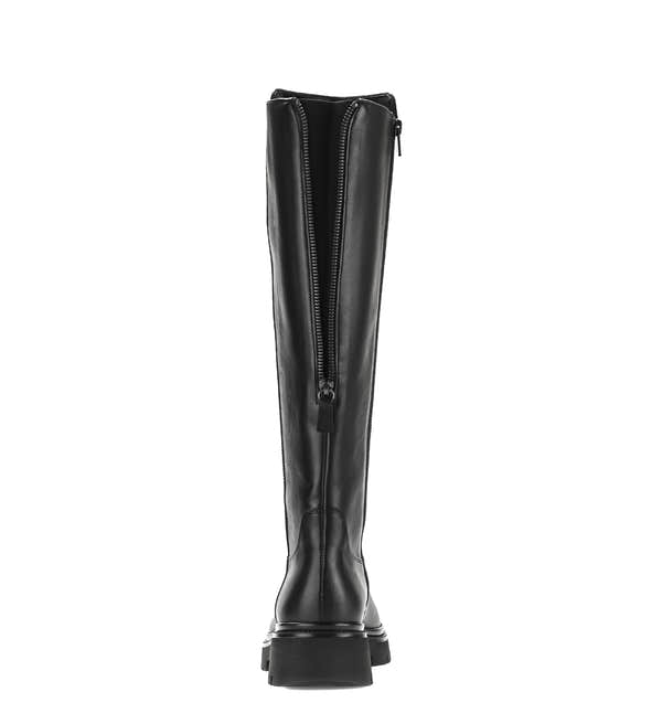 Gabor Match black knee high boots, rear view.