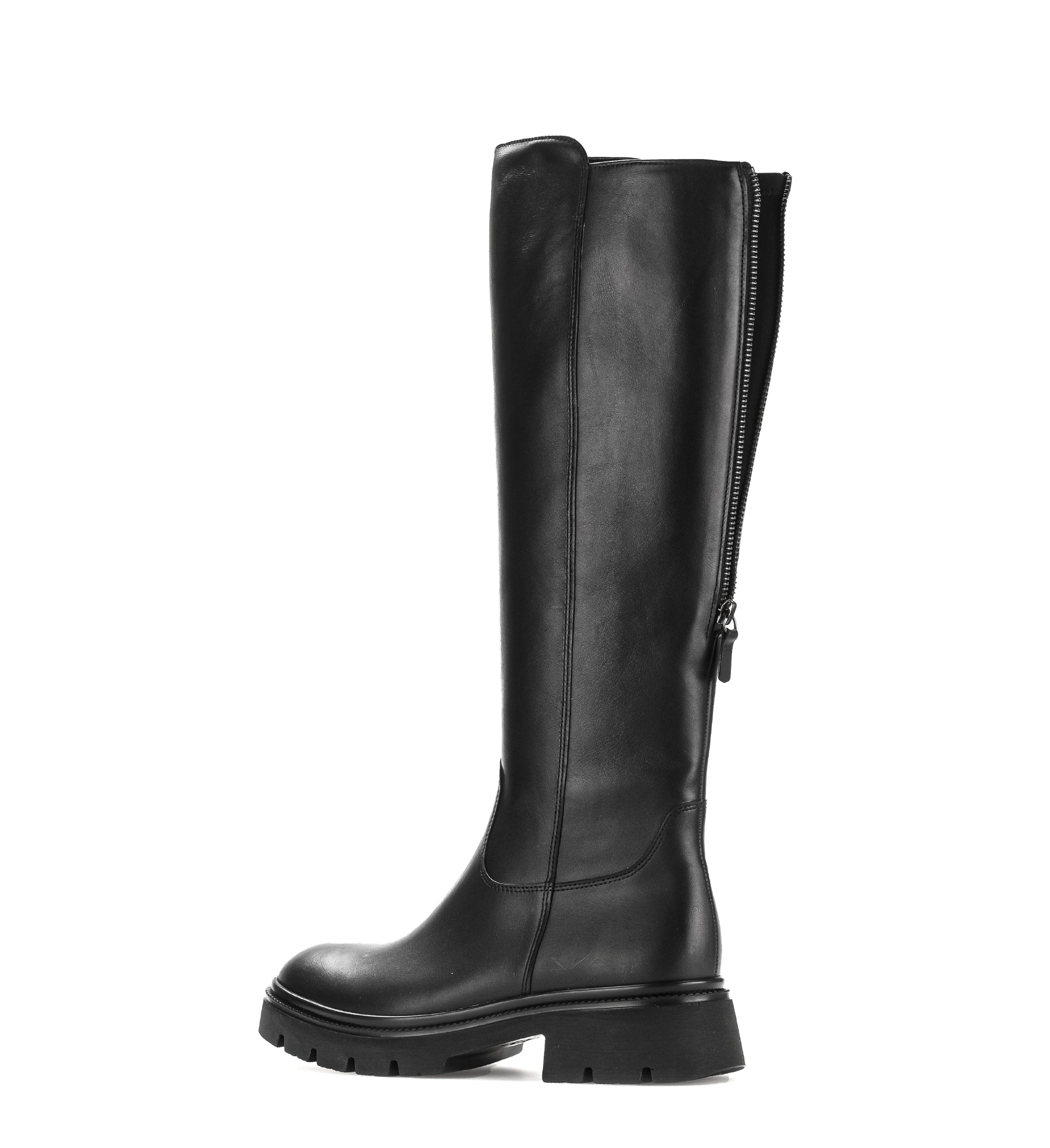 Gabor Match black knee high boots, rotating product angle 03.