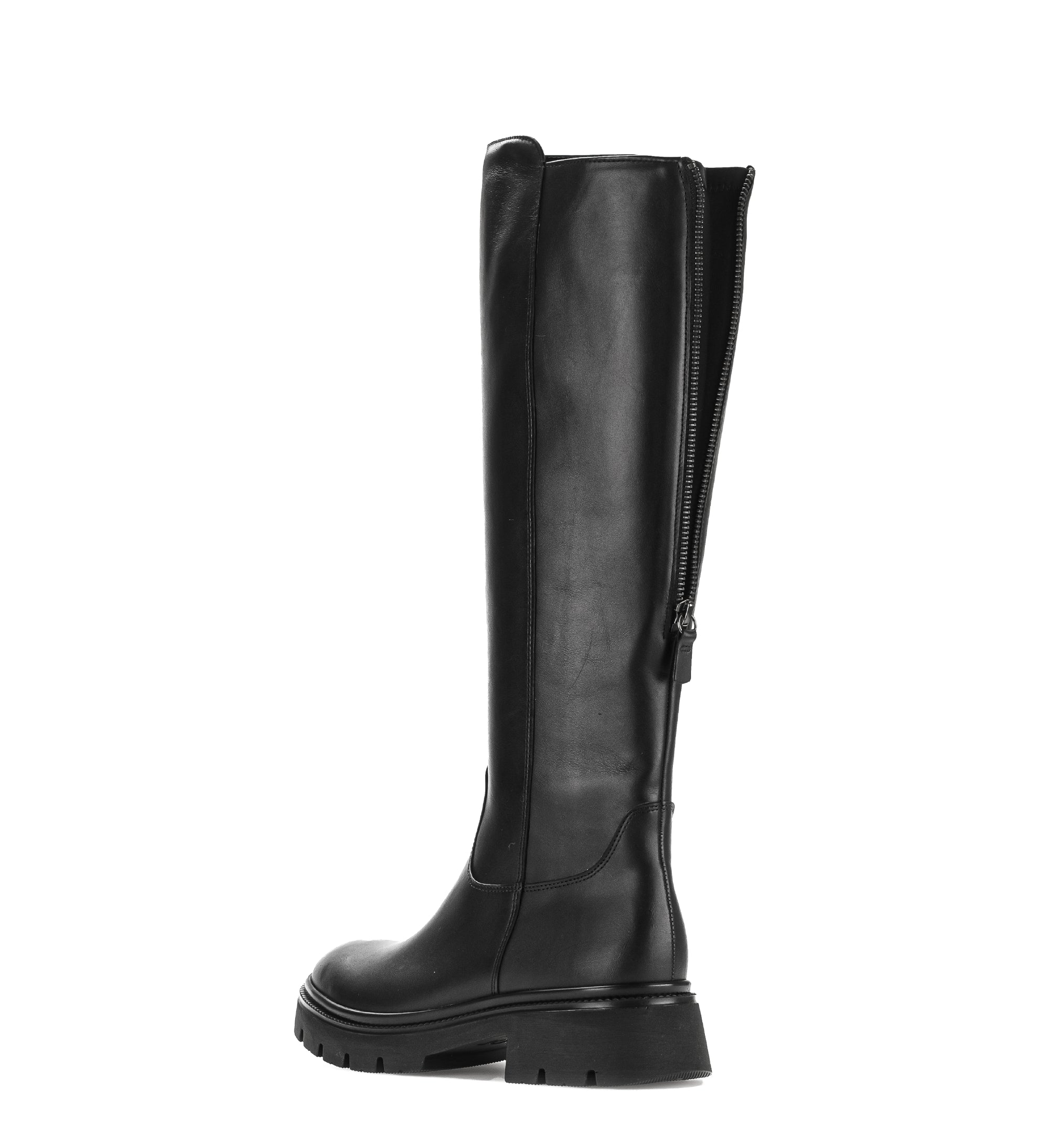 Gabor Match black knee high boots, rotating product angle 04.