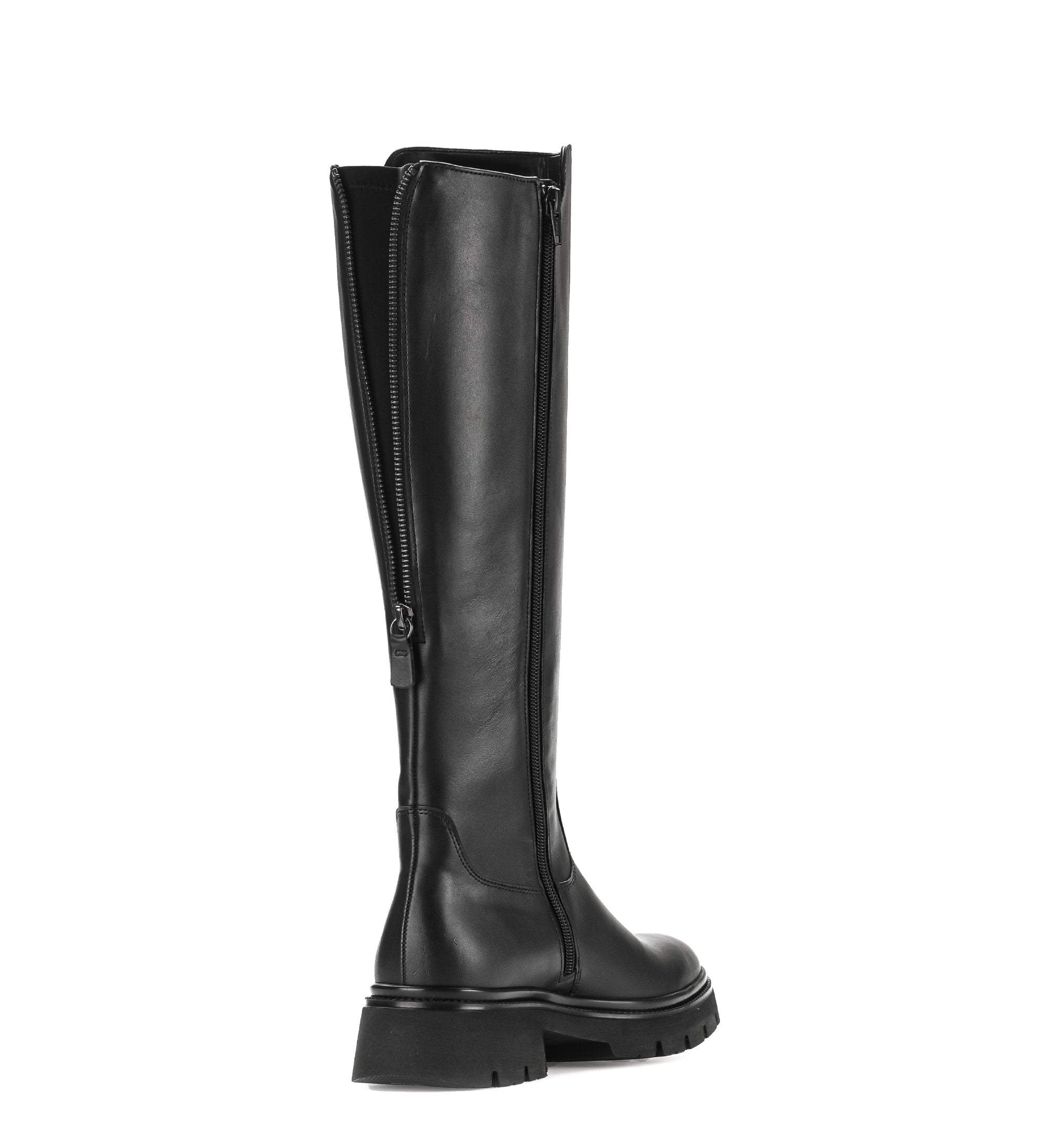 Gabor Match black knee high boots, rotating product angle 09.
