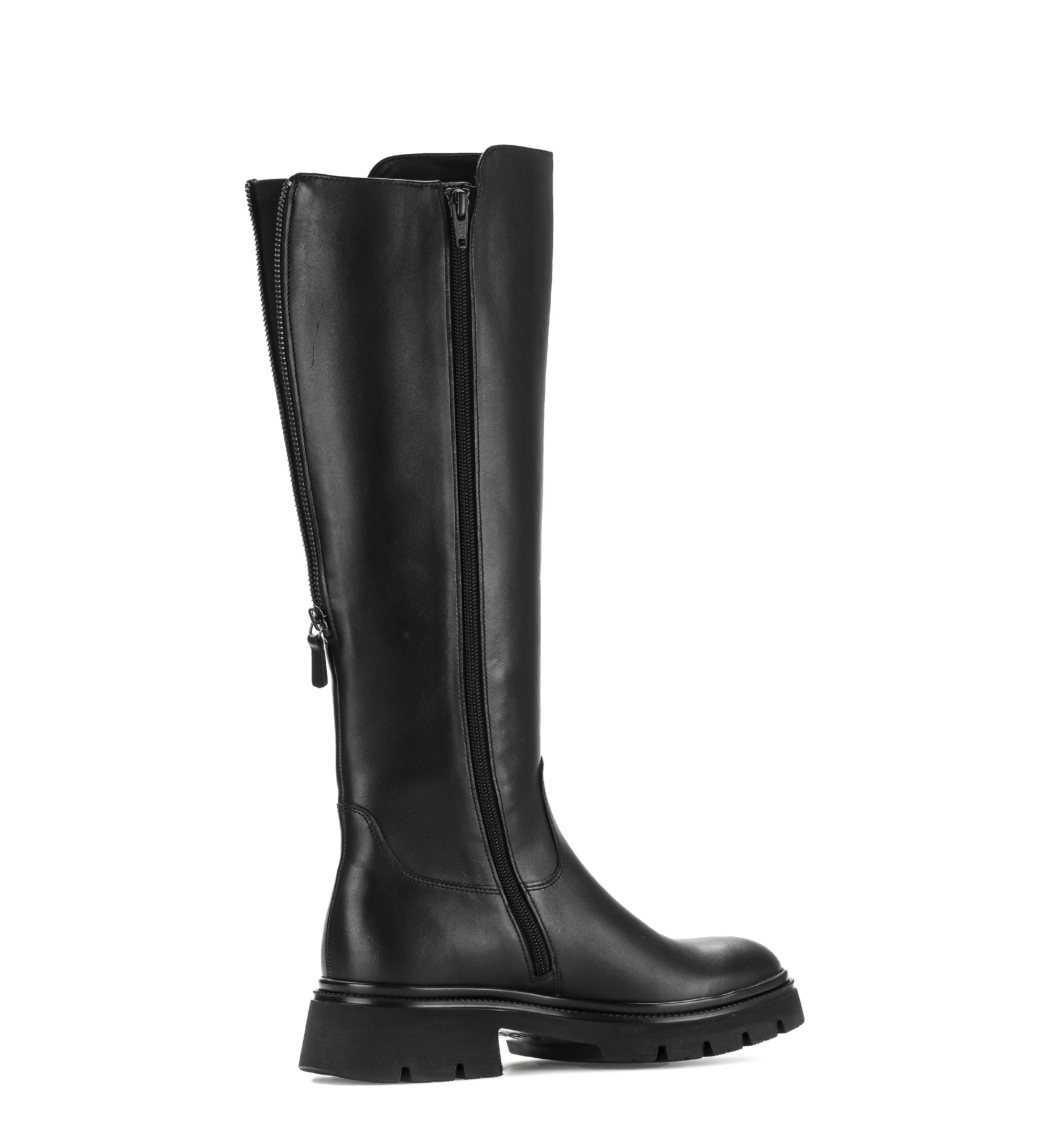 Gabor Match black knee high boots, rotating product angle 11.