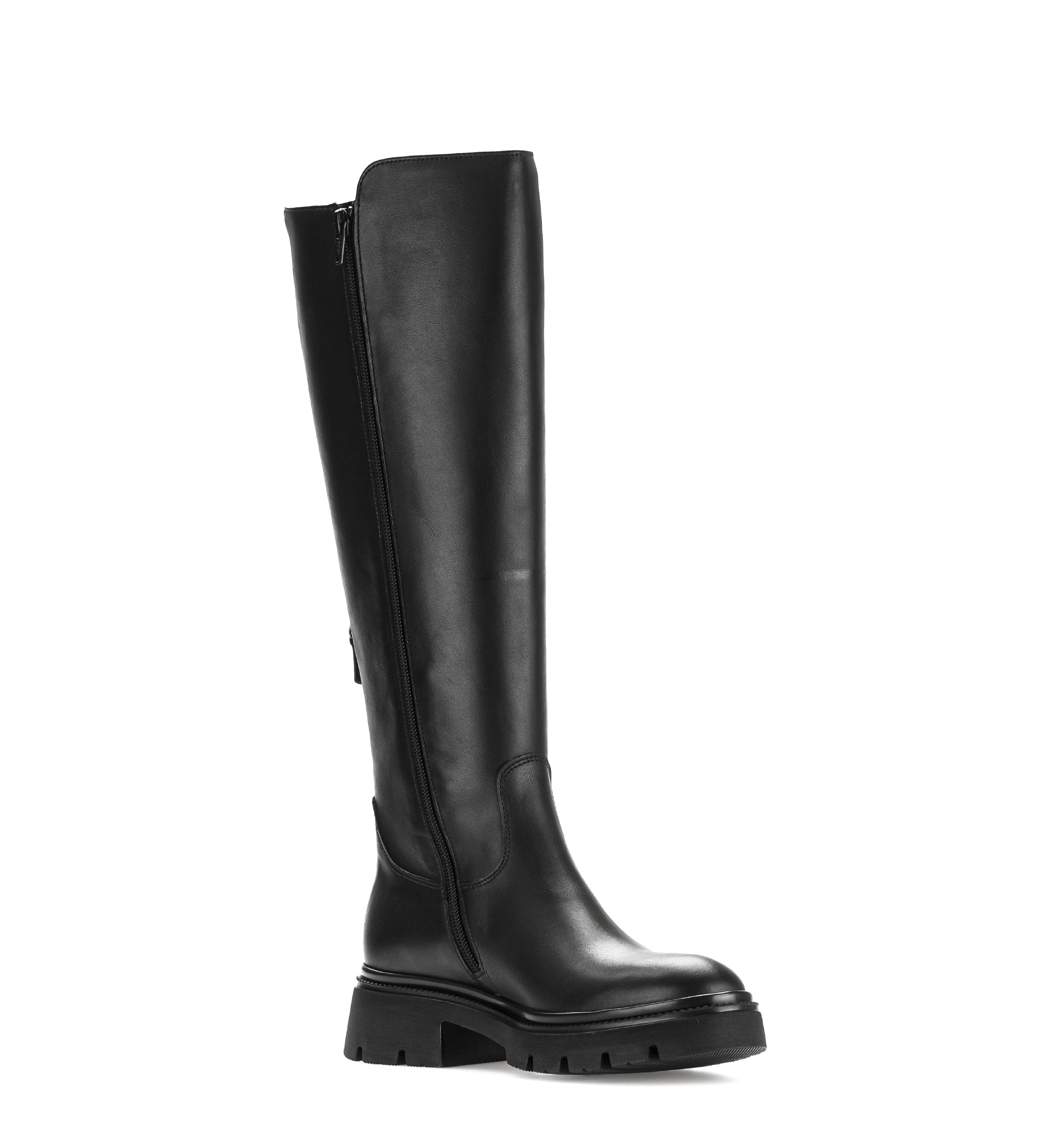 Gabor Match black knee high boots, rotating product angle 16.