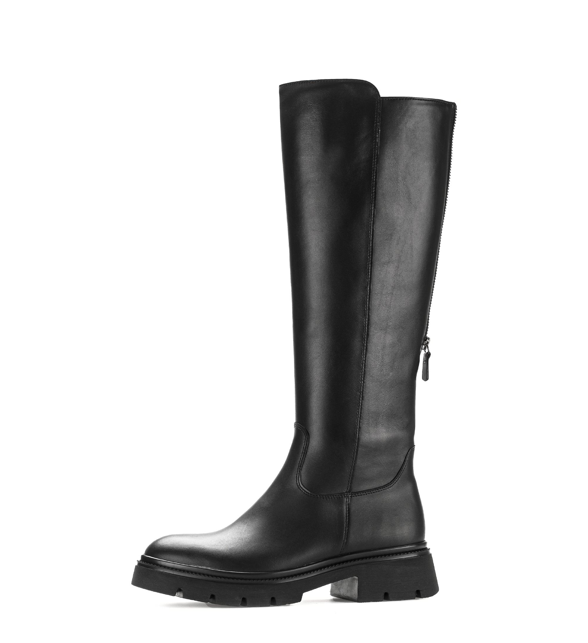 Gabor Match black knee high boots, rotating product angle 24.