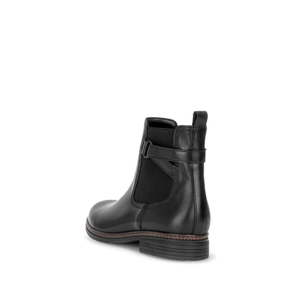Gabor Nolene black side zip ankle boots, rotating product angle 05.