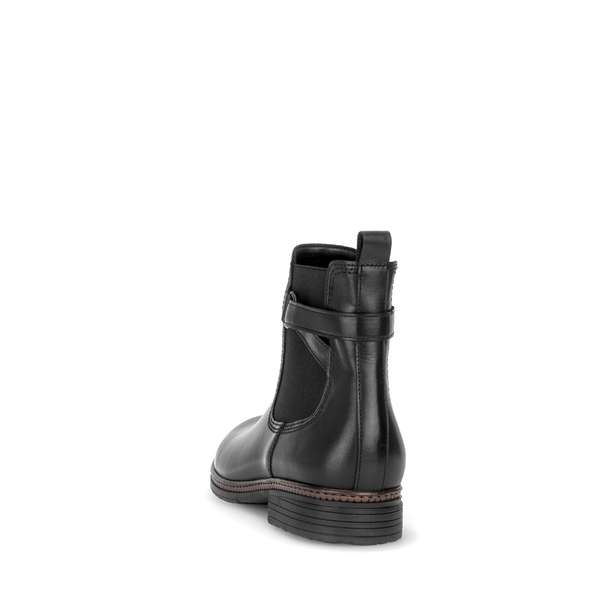 Gabor Nolene black side zip ankle boots, rotating product angle 06.