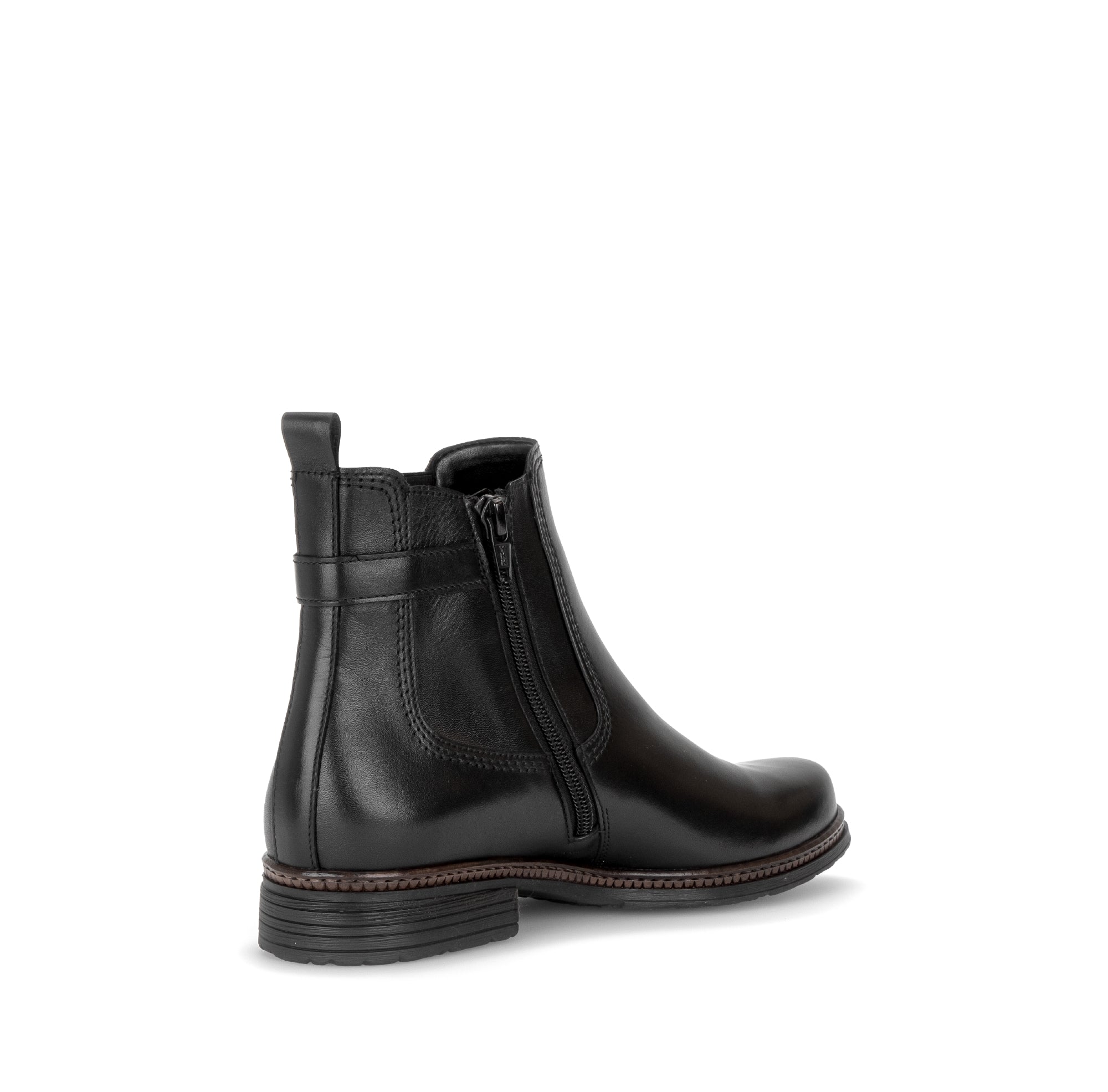 Gabor Nolene black side zip ankle boots, rotating product angle 10.