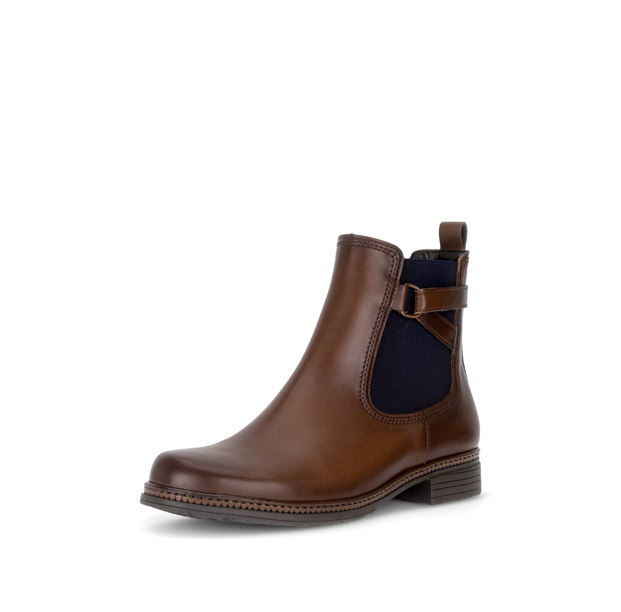 Gabor 8023.01.003 Nolene in saddle tan, front three-quarter view.