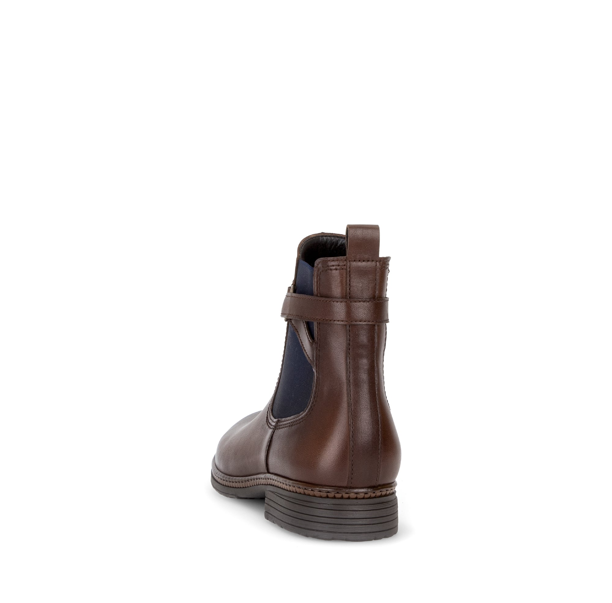 Gabor Nolene saddle tan side zip ankle boots, rotating product angle 06.