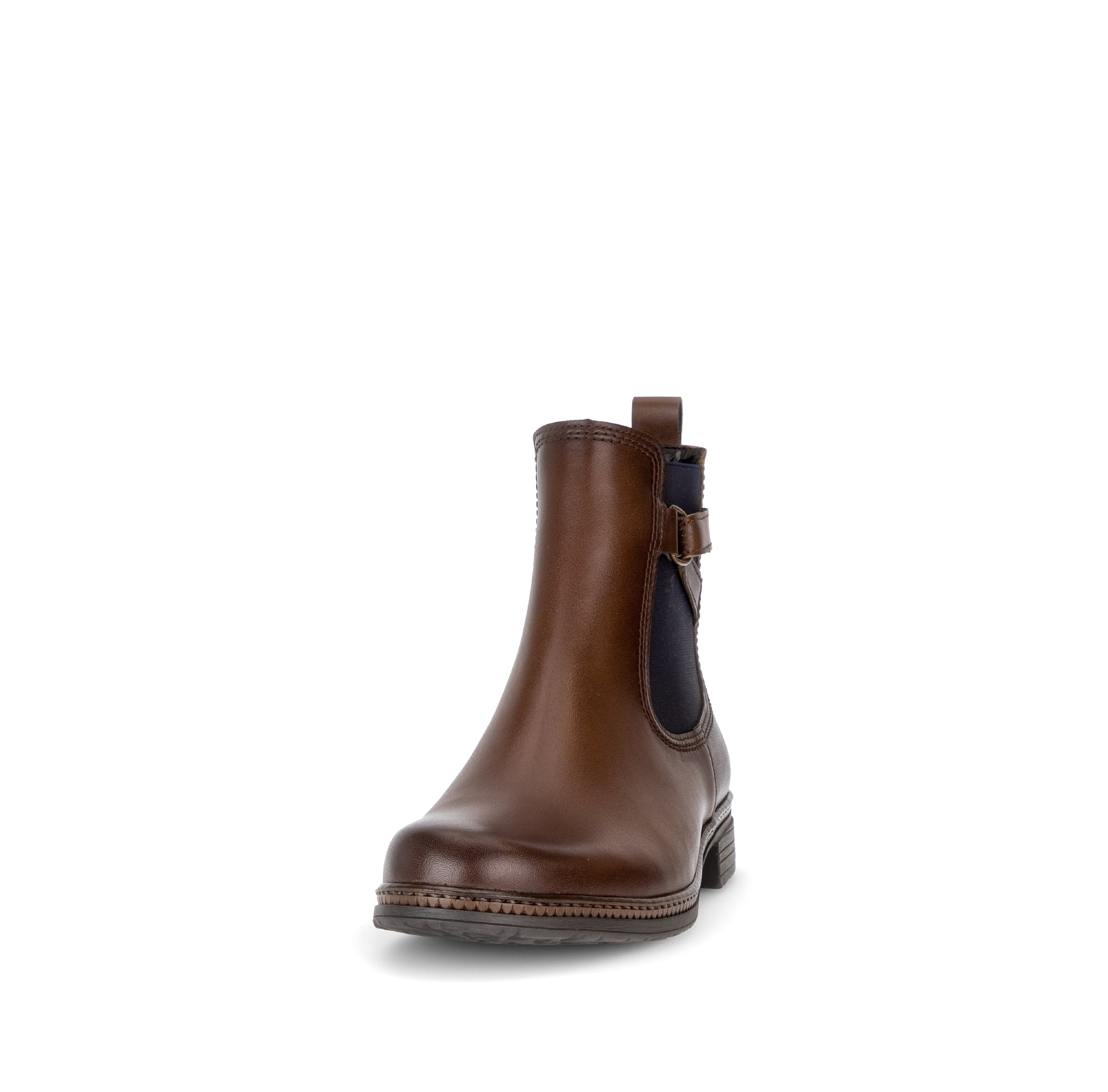 Gabor Nolene saddle tan side zip ankle boots, rotating product angle 20.