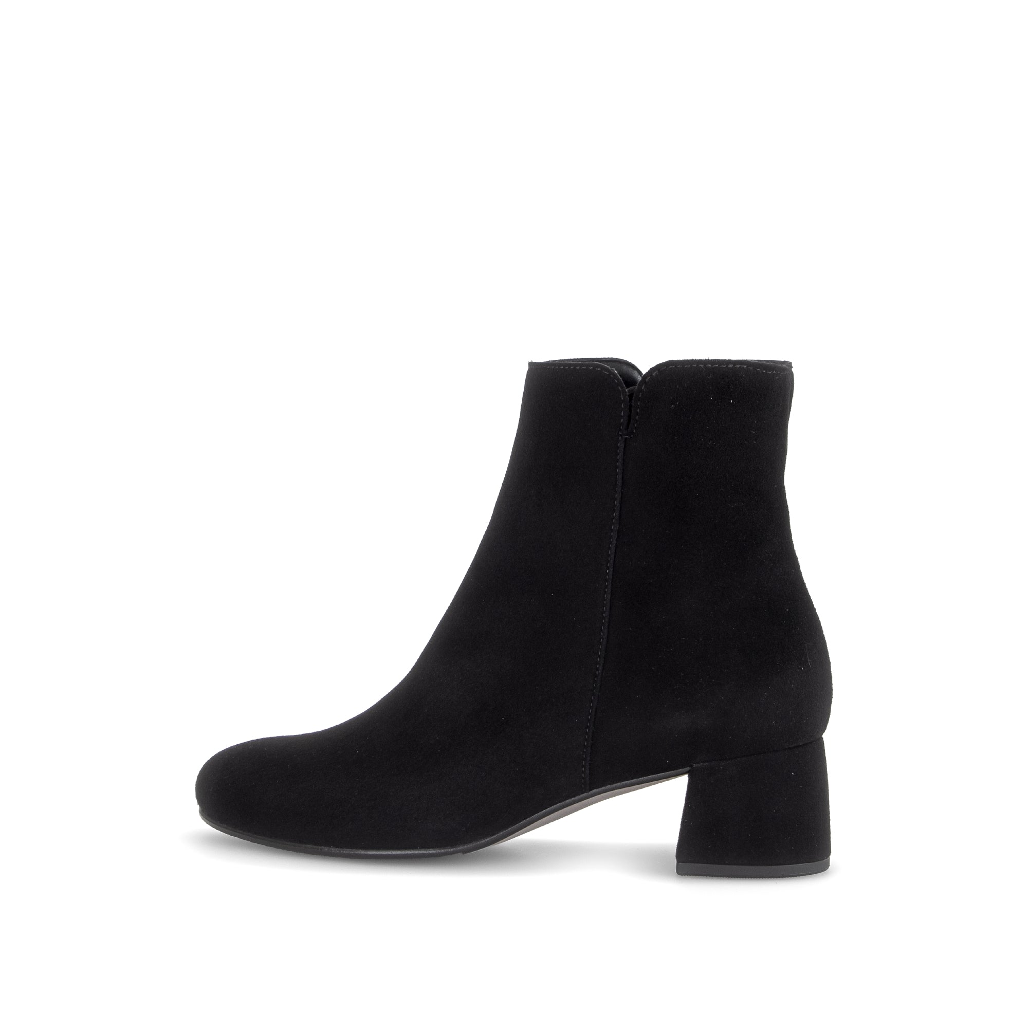 Gabor Abbey black block heel ankle boots, rotating product angle 02.