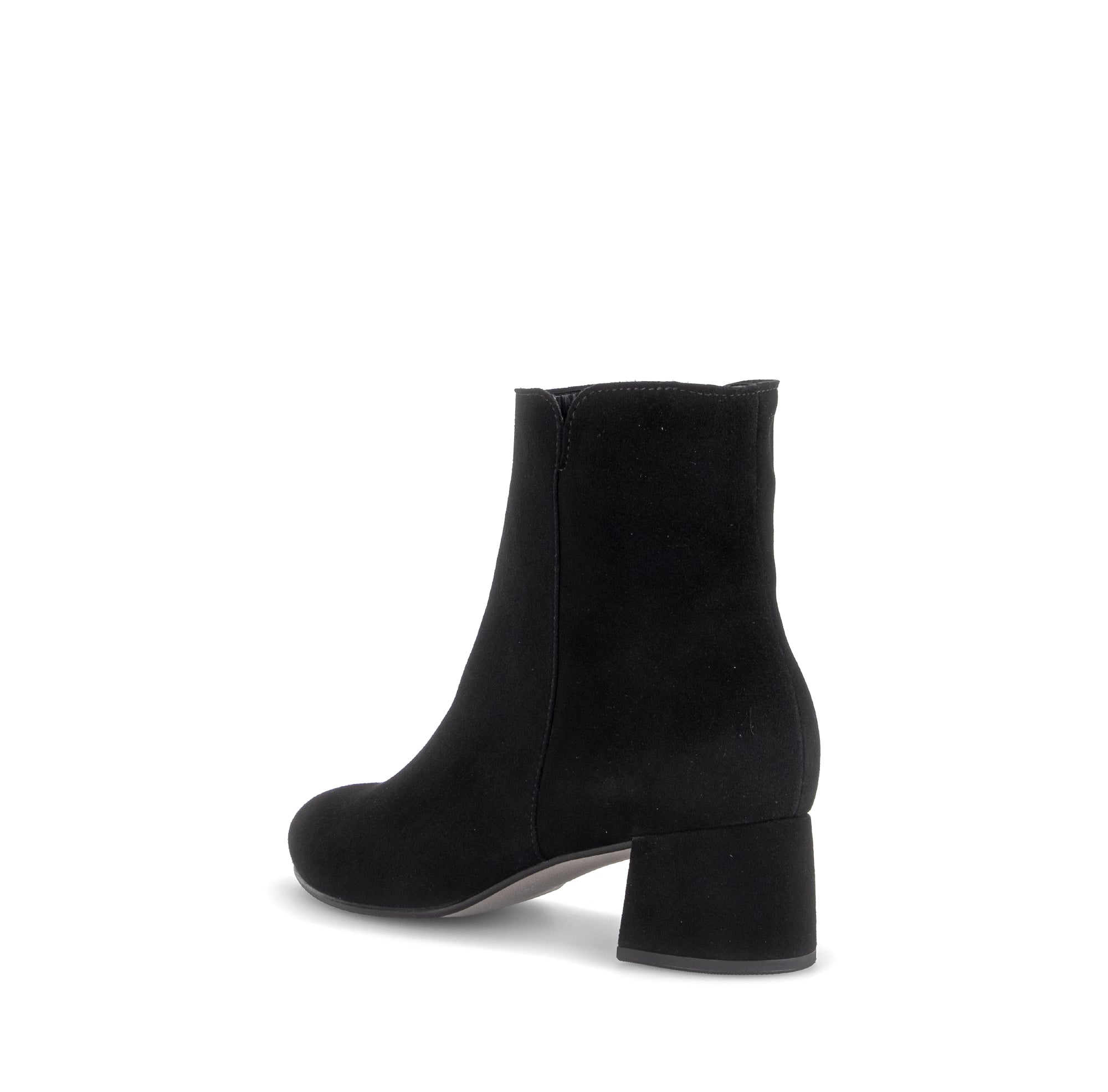 Gabor Abbey black block heel ankle boots, rotating product angle 04.