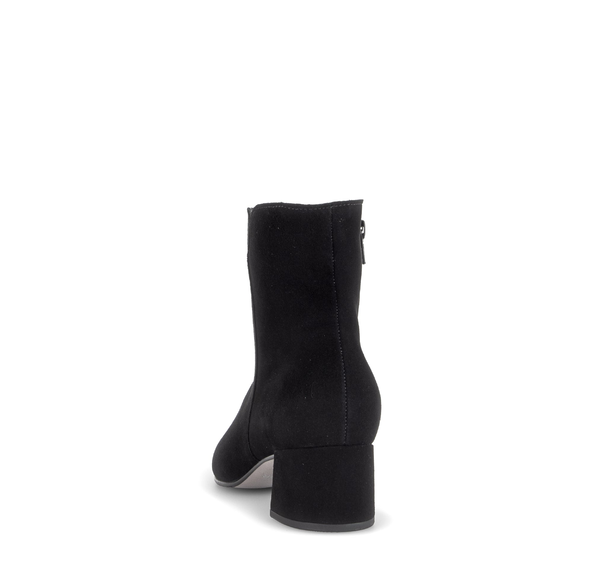Gabor Abbey black block heel ankle boots, rotating product angle 06.