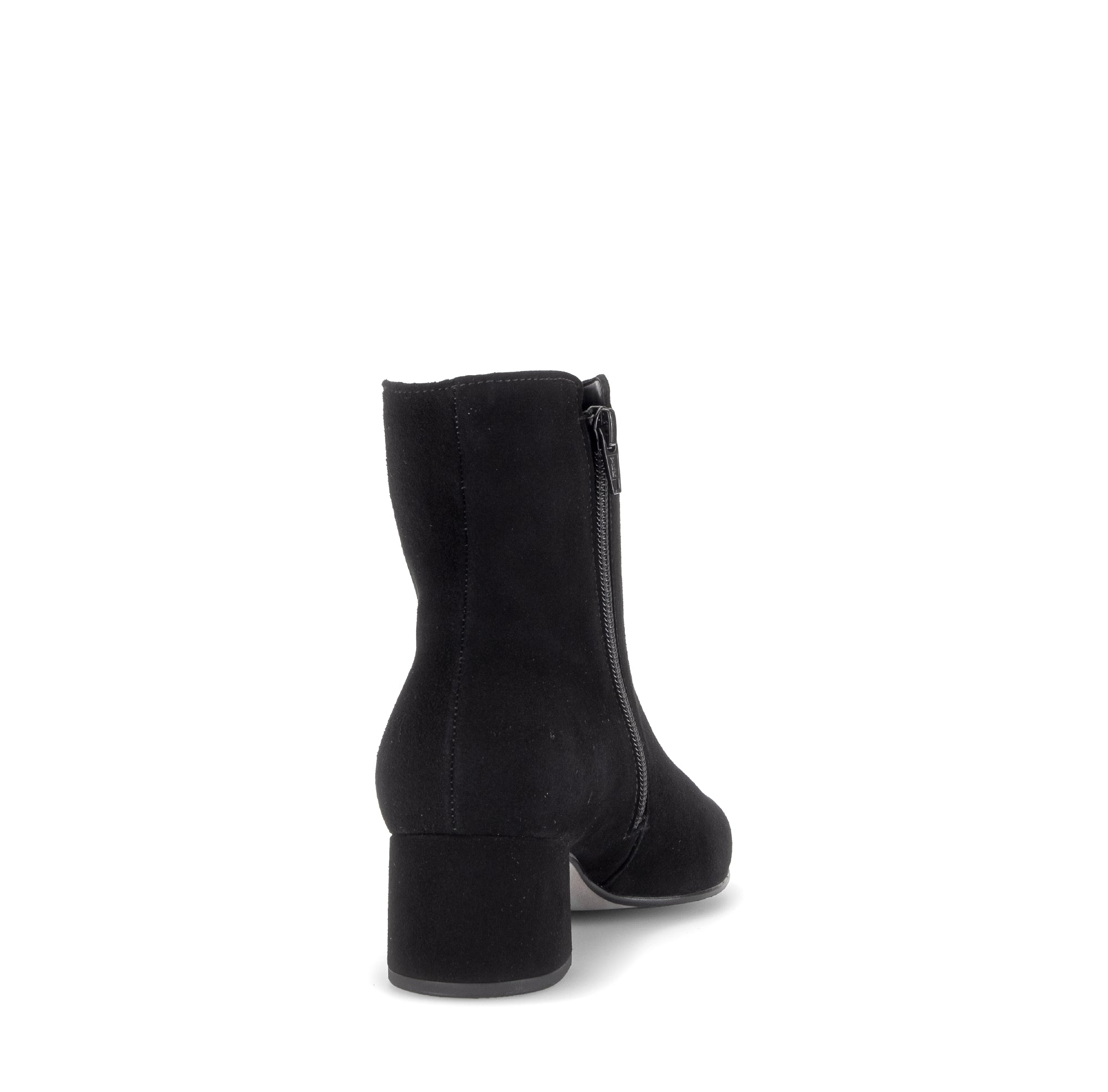 Gabor Abbey black block heel ankle boots, rotating product angle 08.