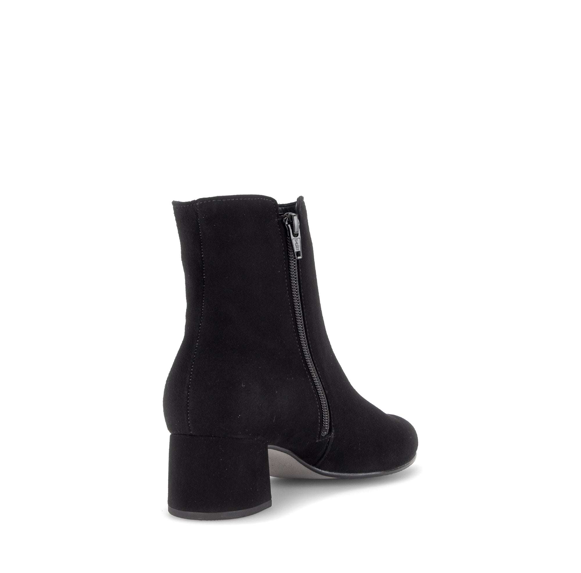 Gabor Abbey black block heel ankle boots, rotating product angle 09.