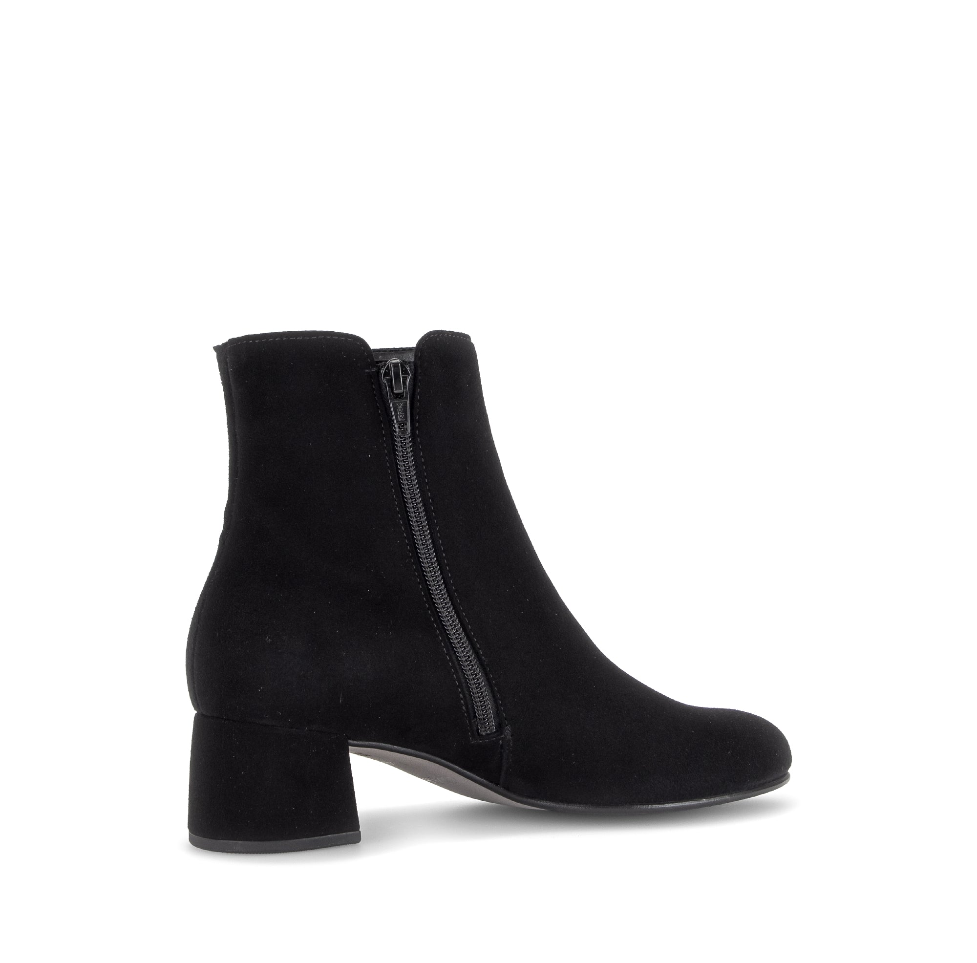 Gabor Abbey black block heel ankle boots, rotating product angle 11.