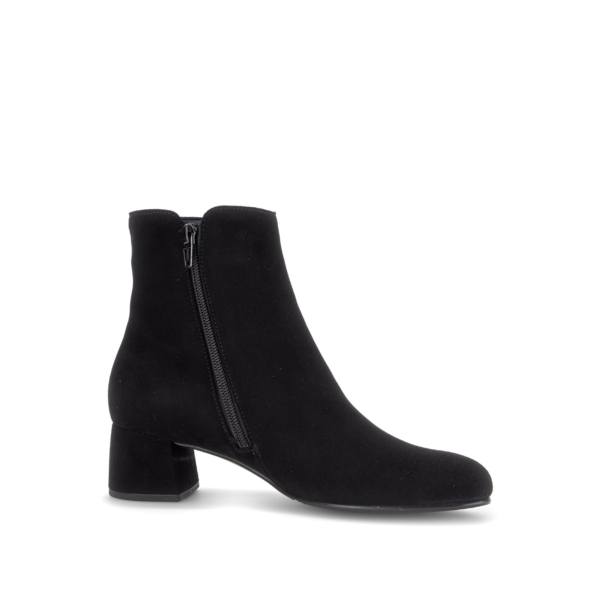 Gabor Abbey black block heel ankle boots, rotating product angle 14.