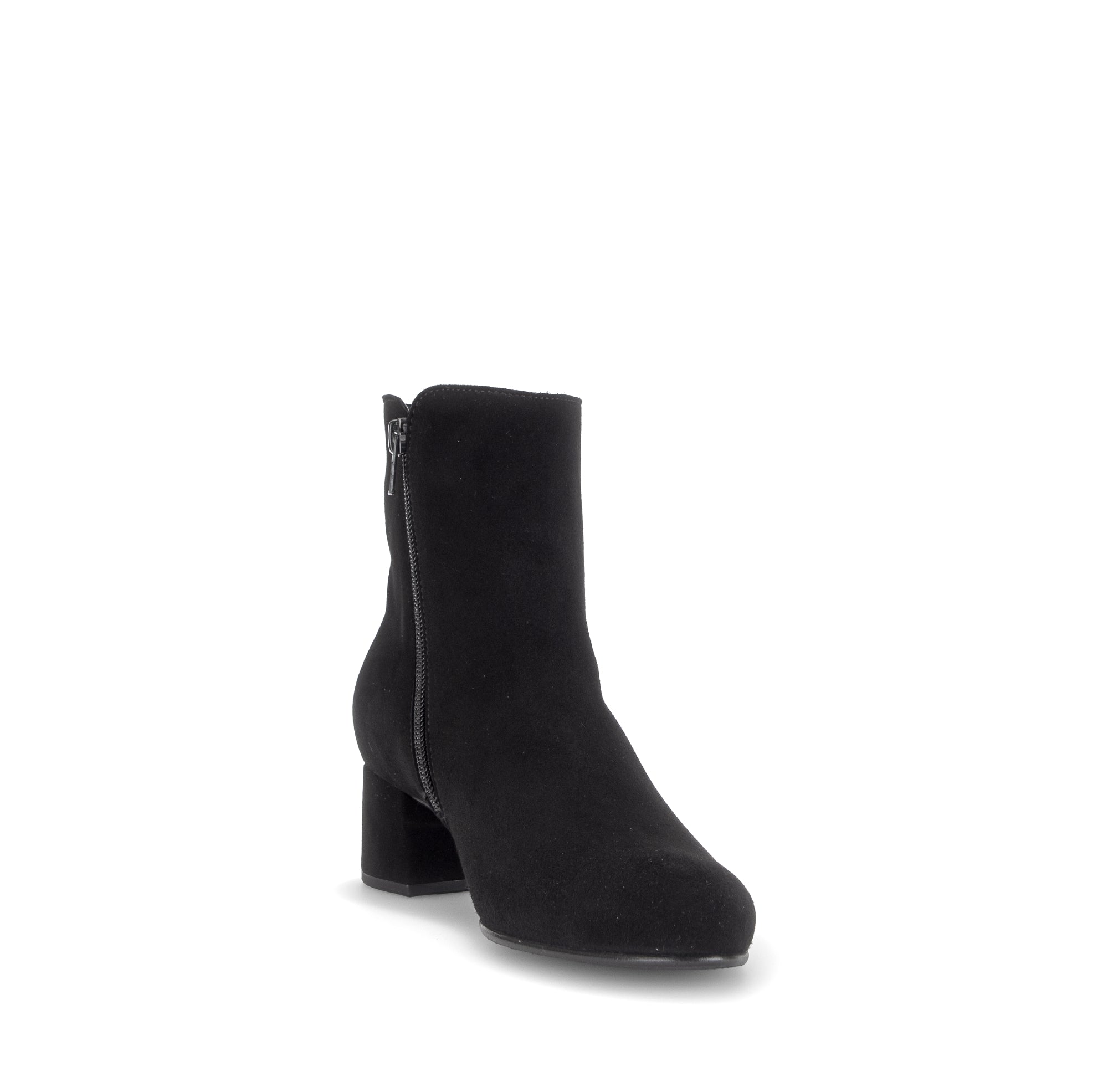 Gabor Abbey black block heel ankle boots, rotating product angle 17.