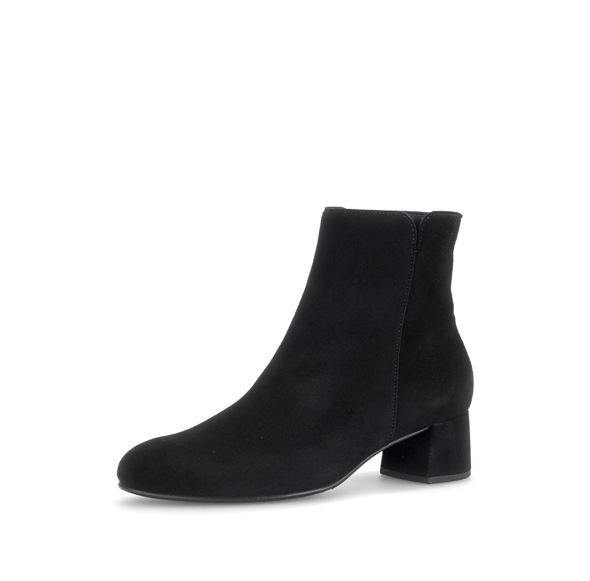Gabor Abbey black block heel ankle boots, rotating product angle 23.