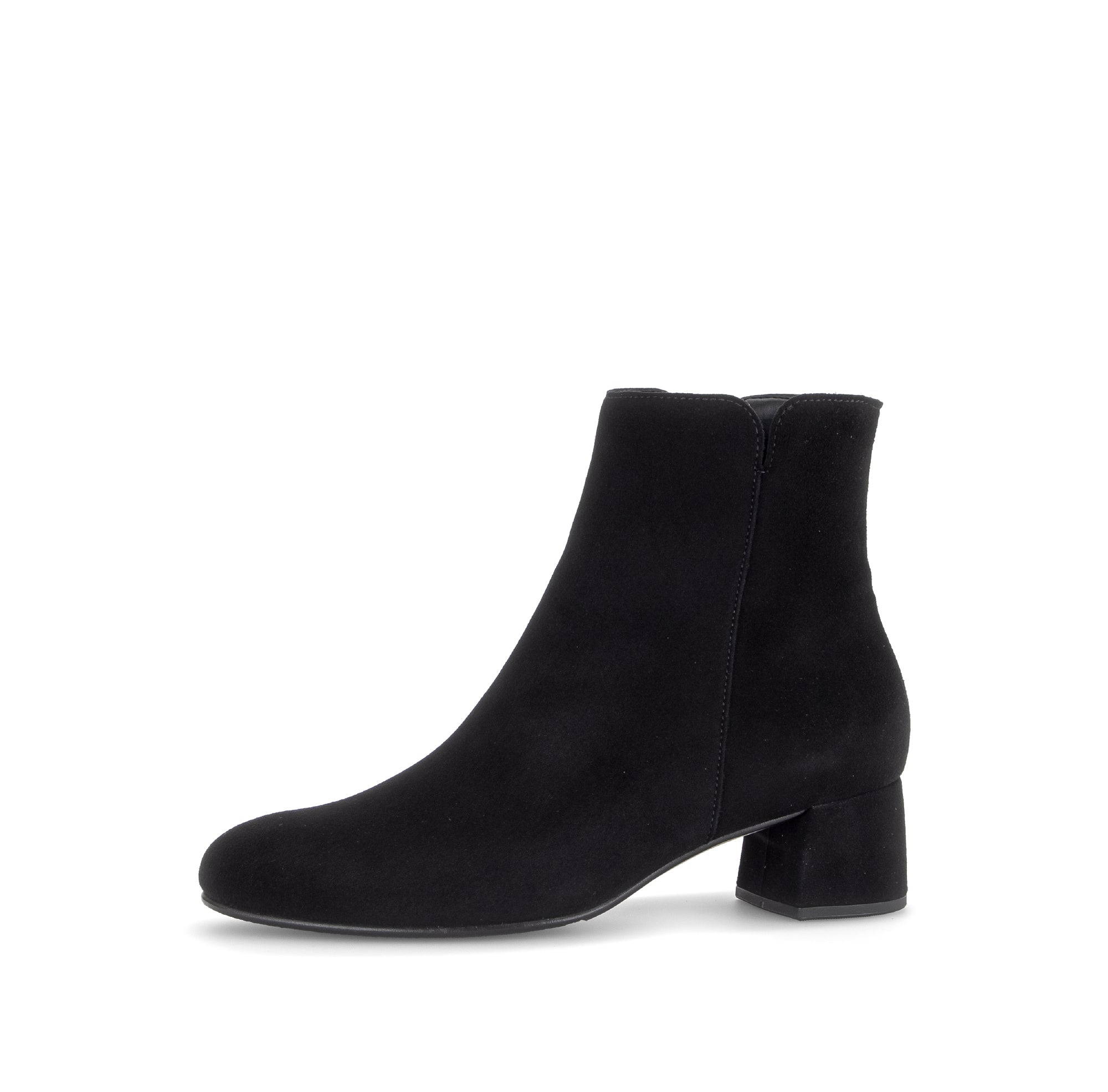 Gabor Abbey black block heel ankle boots, rotating product angle 24.