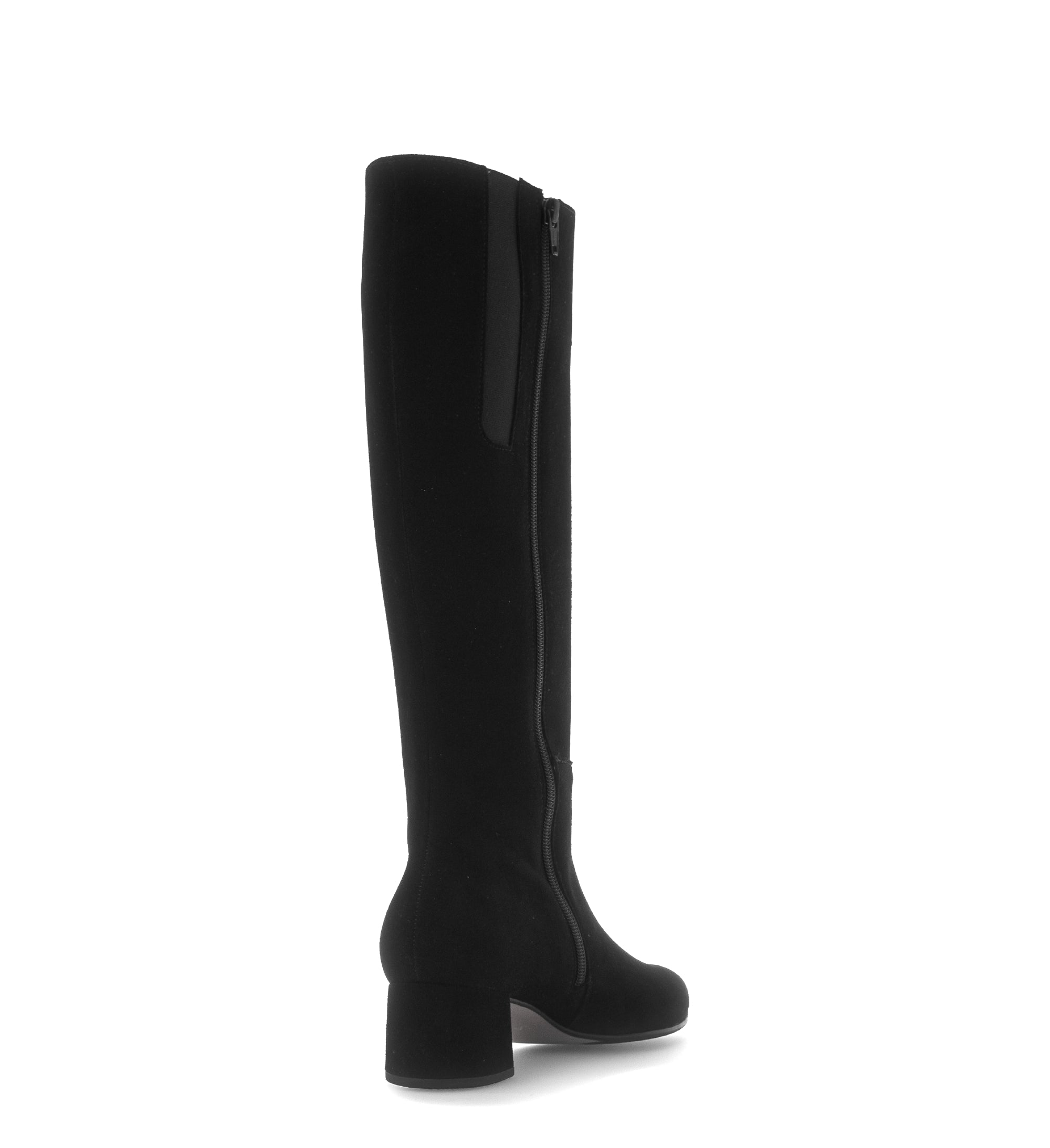 Gabor Ashby M black medium calf knee high boots, rotating product angle 09.