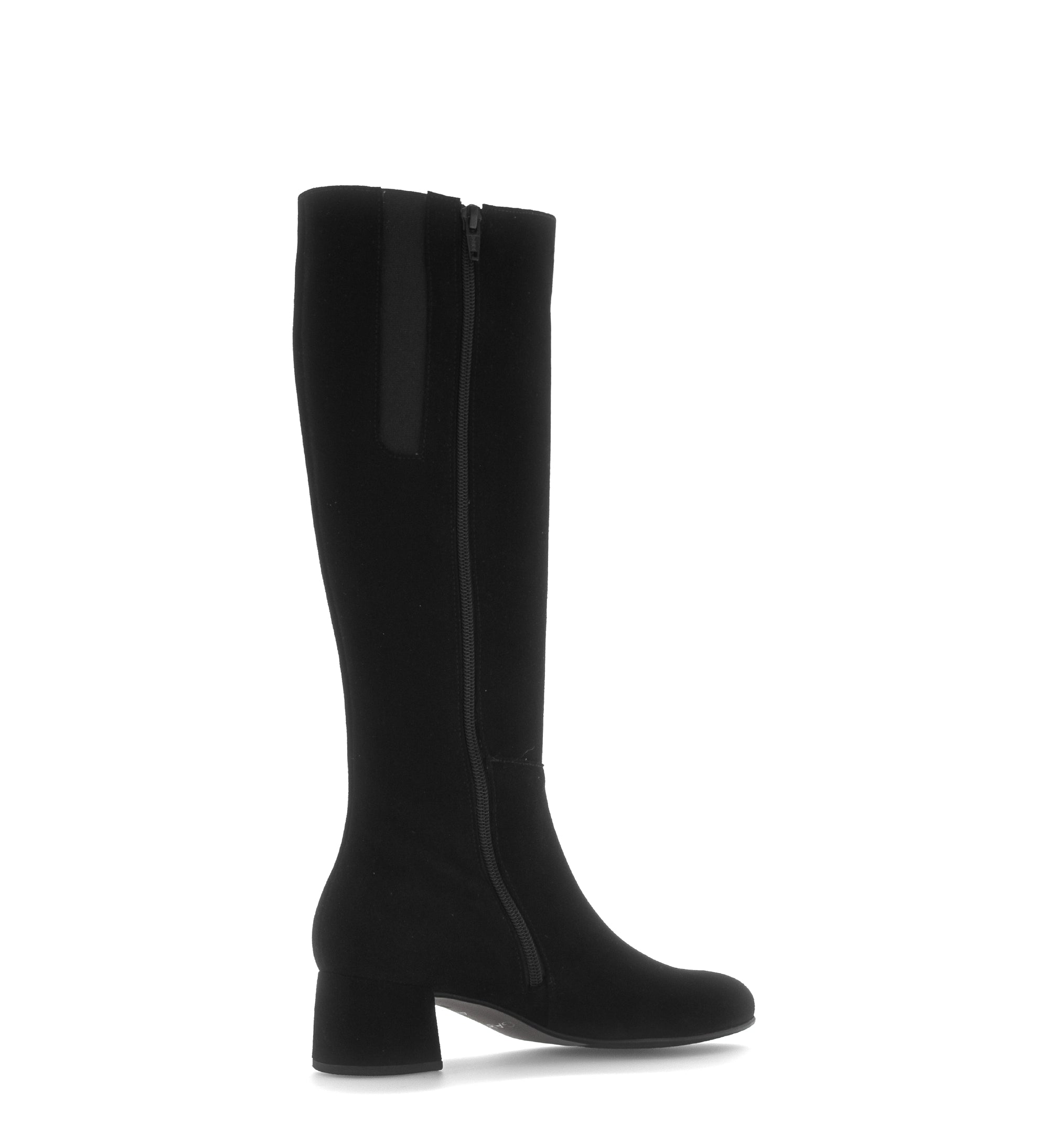Gabor Ashby M black medium calf knee high boots, rotating product angle 11.