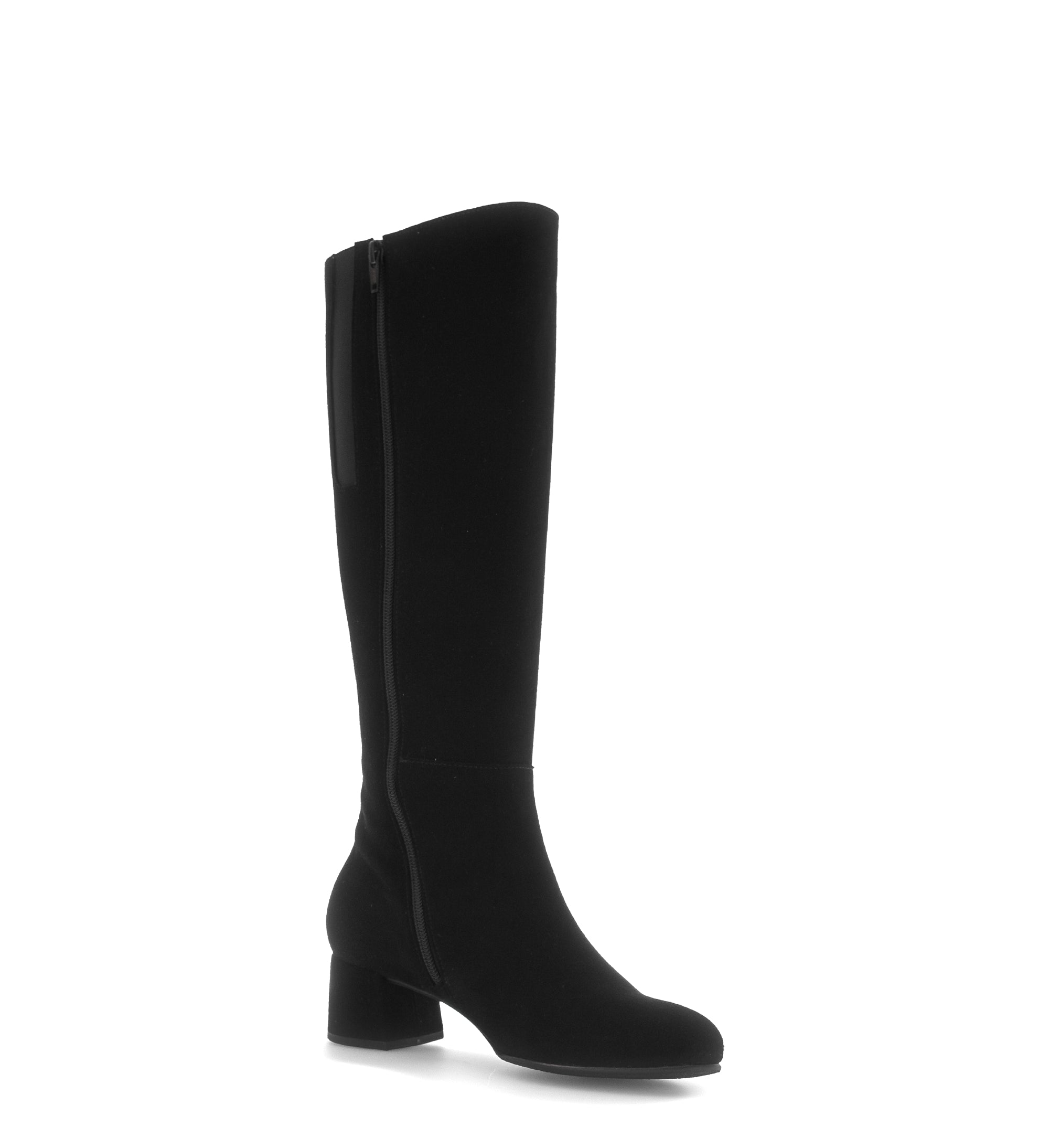 Gabor Ashby M black medium calf knee high boots, rotating product angle 16.