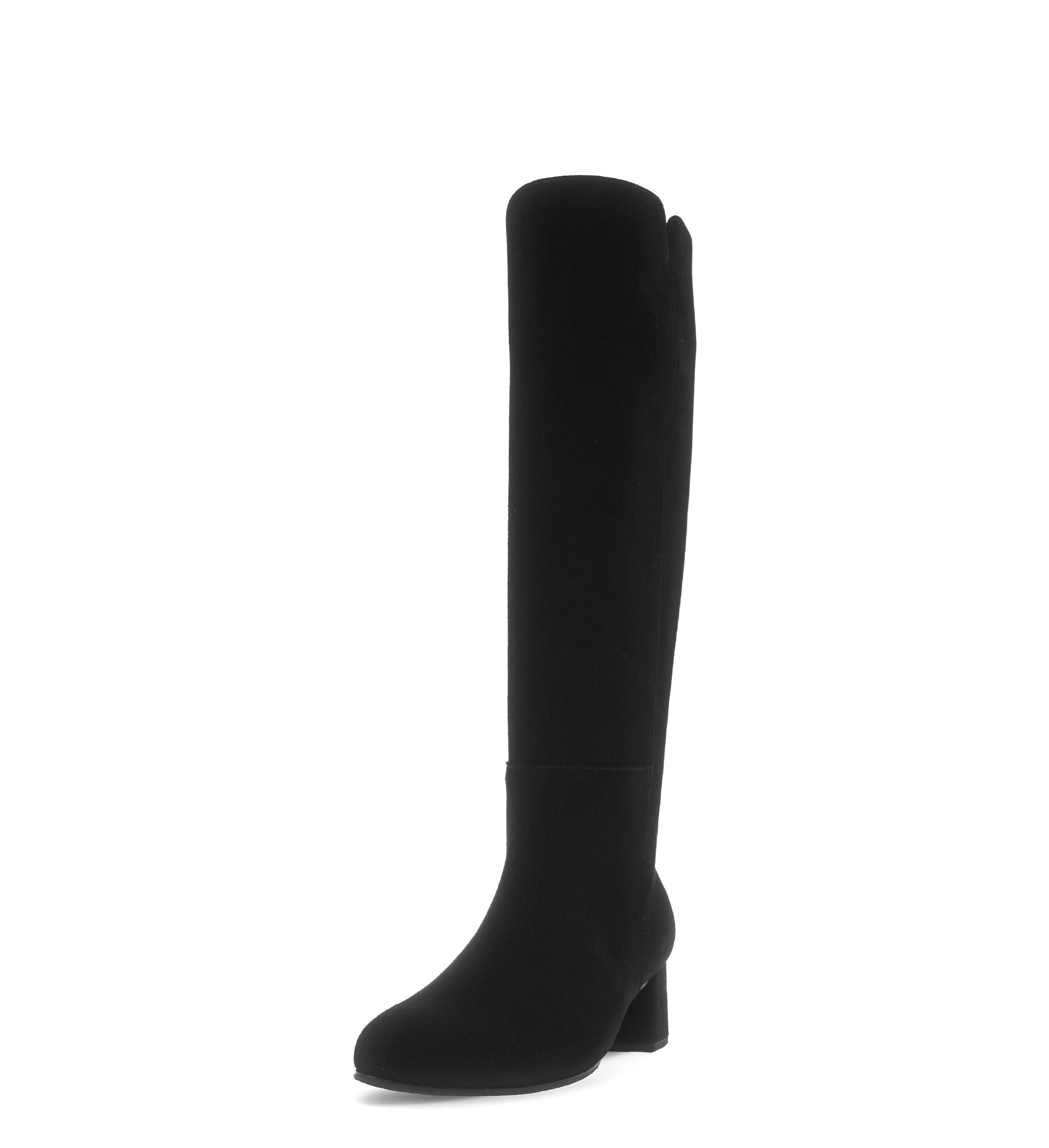 Gabor Ashby M black medium calf knee high boots, rotating product angle 21.