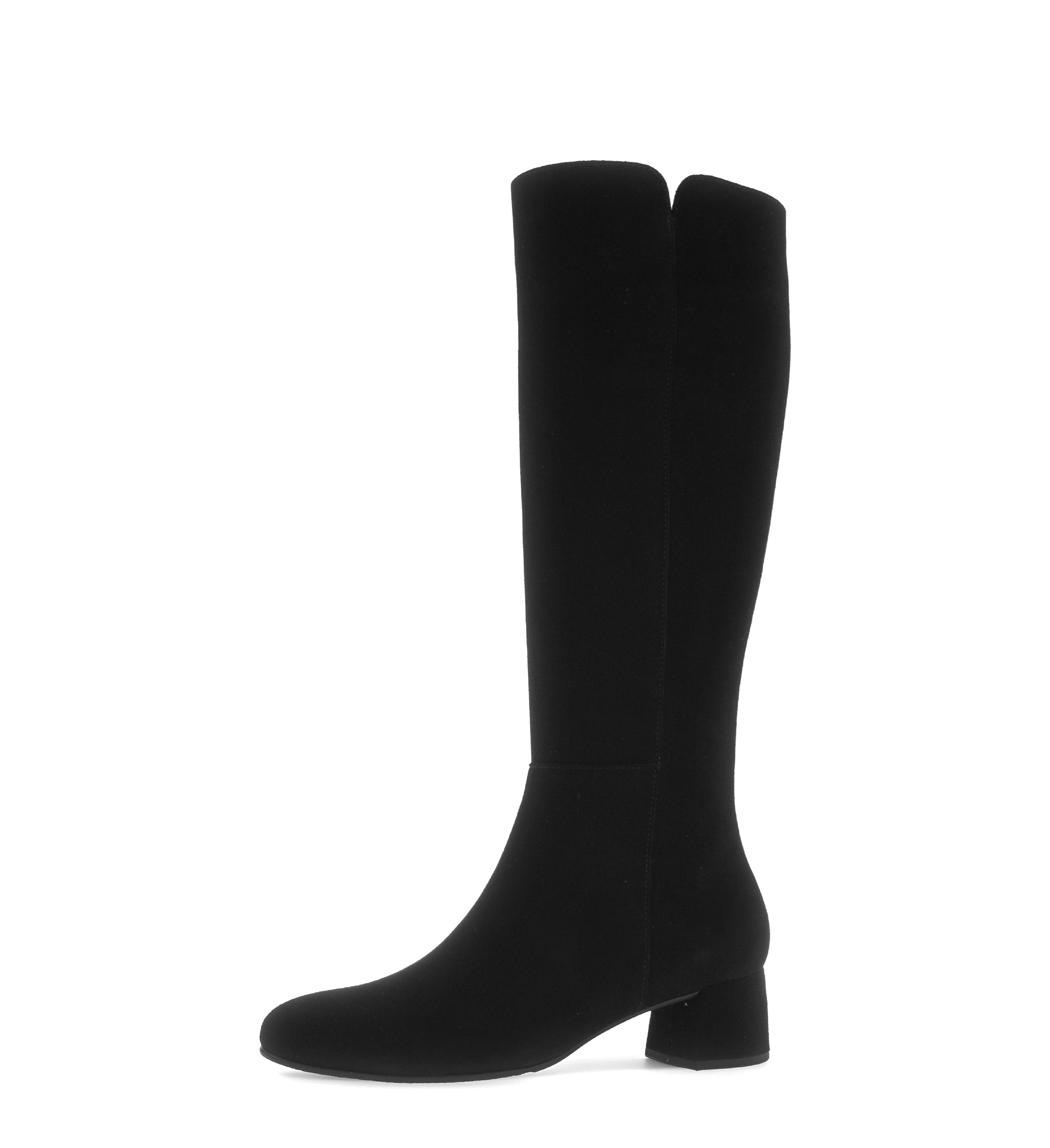 Gabor Ashby M black medium calf knee high boots, rotating product angle 24.