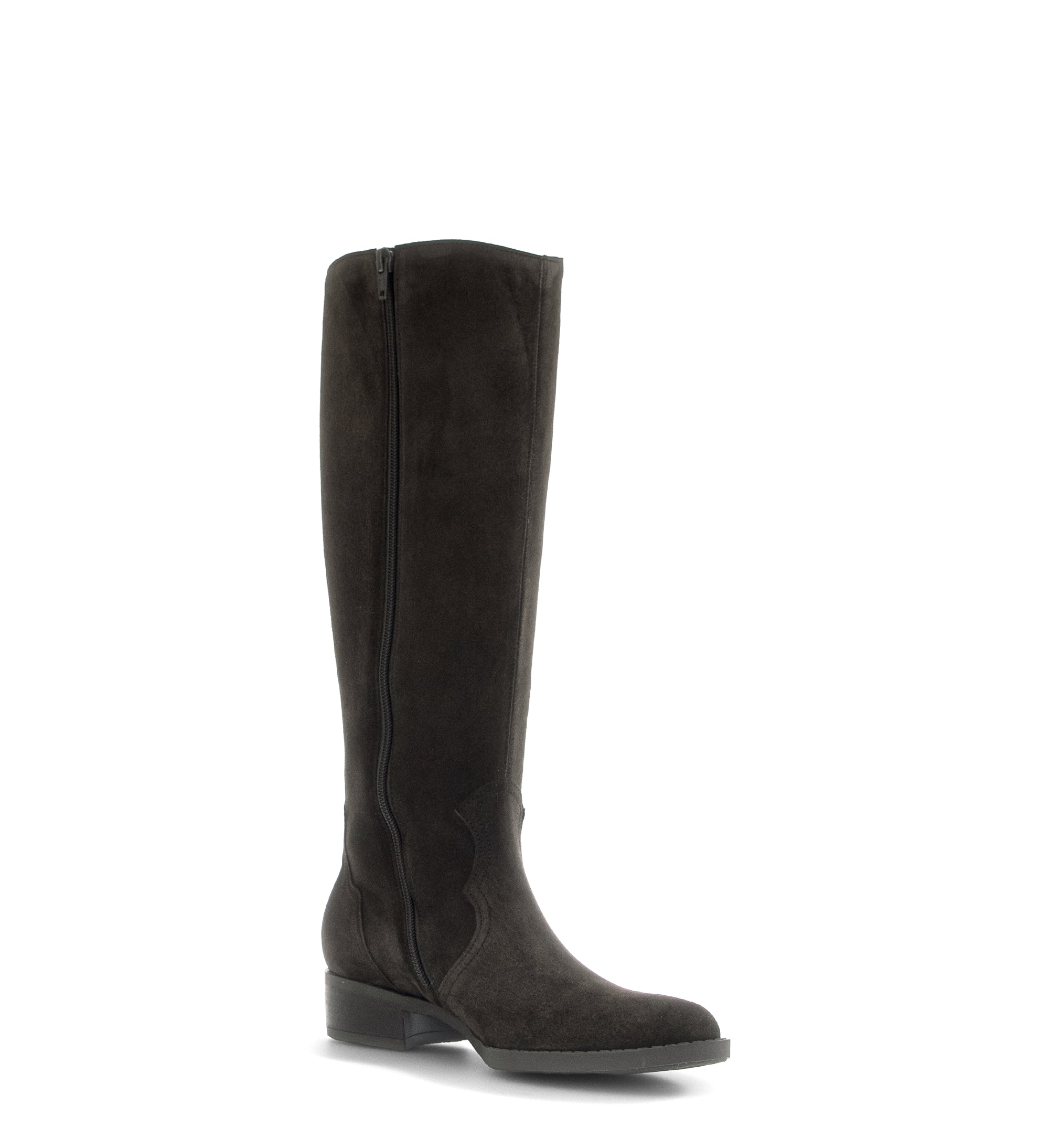 Gabor Garden mocca brown knee high boots, rotating product angle 16.