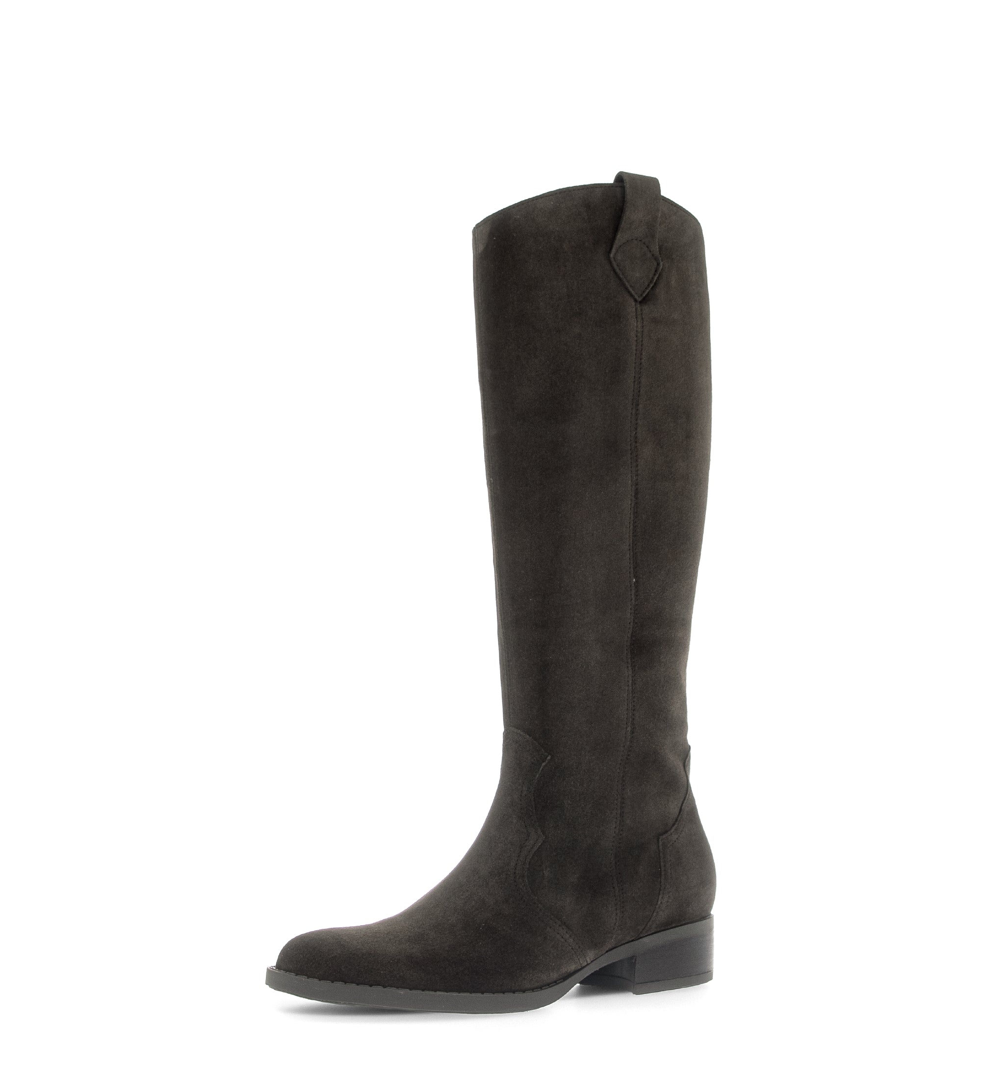 Gabor Garden mocca brown knee high boots, rotating product angle 23.