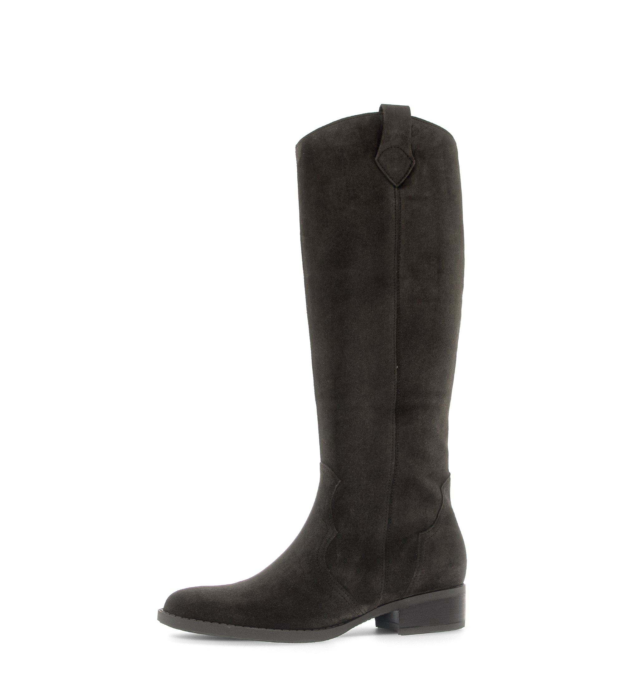 Gabor Garden mocca brown knee high boots, rotating product angle 24.