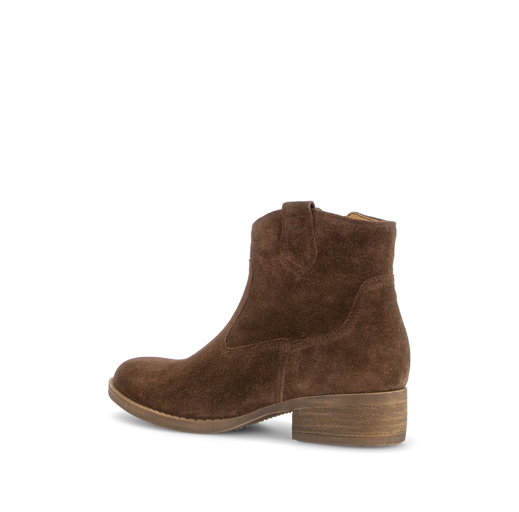 Gabor Grove cacao brown western ankle boots, rotating product angle 03.