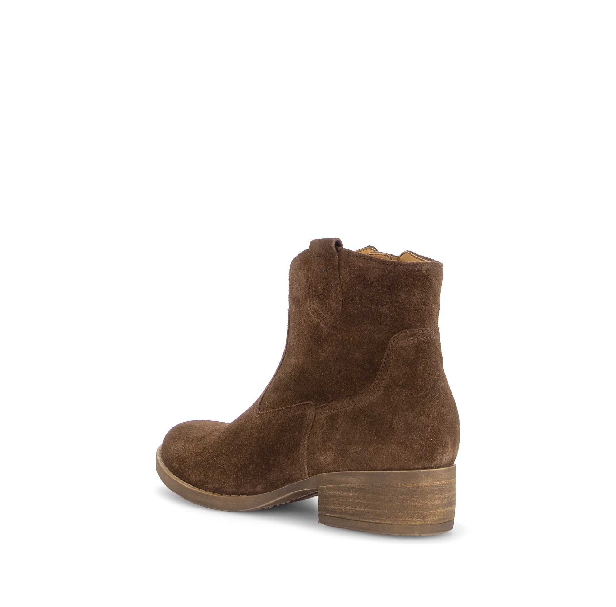 Gabor Grove cacao brown western ankle boots, rotating product angle 04.