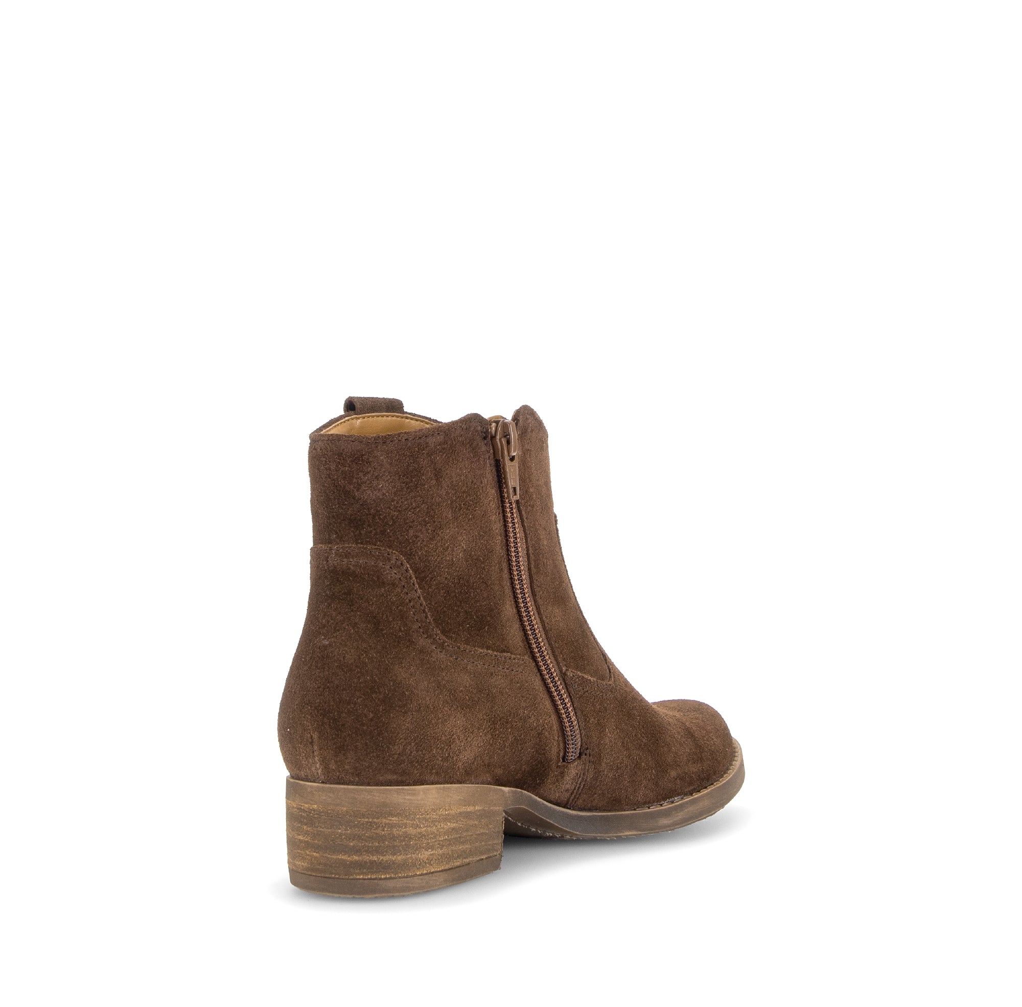 Gabor Grove cacao brown western ankle boots, rotating product angle 09.