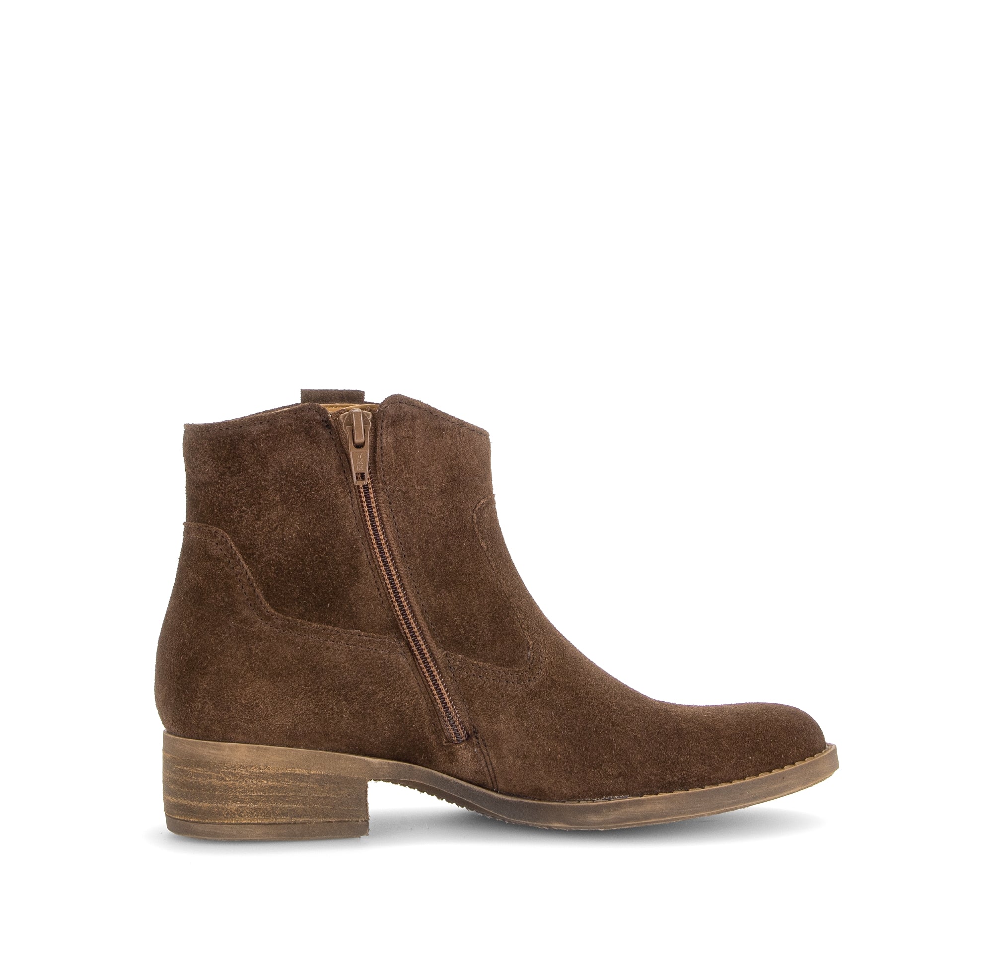 Gabor Grove cacao brown western ankle boots, rotating product angle 12.