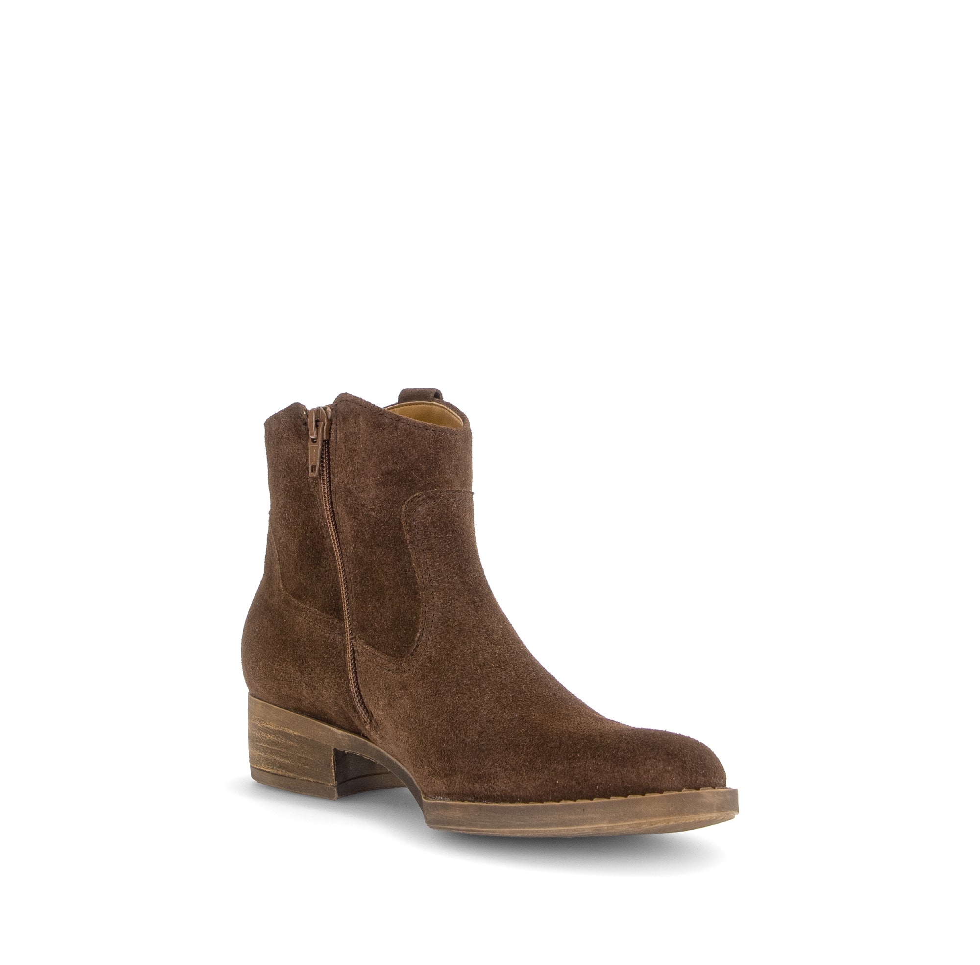 Gabor Grove cacao brown western ankle boots, rotating product angle 16.