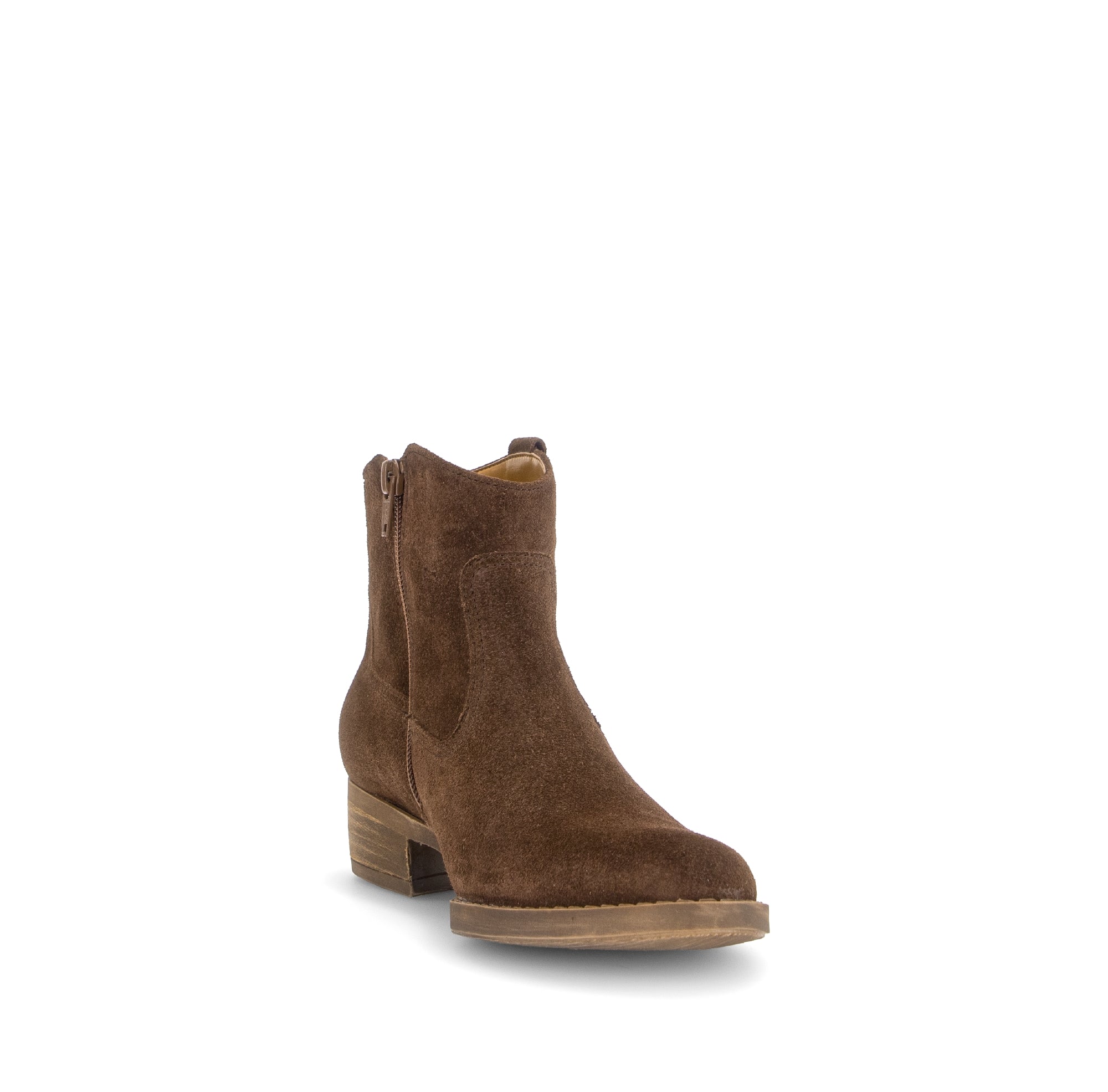 Gabor Grove cacao brown western ankle boots, rotating product angle 17.