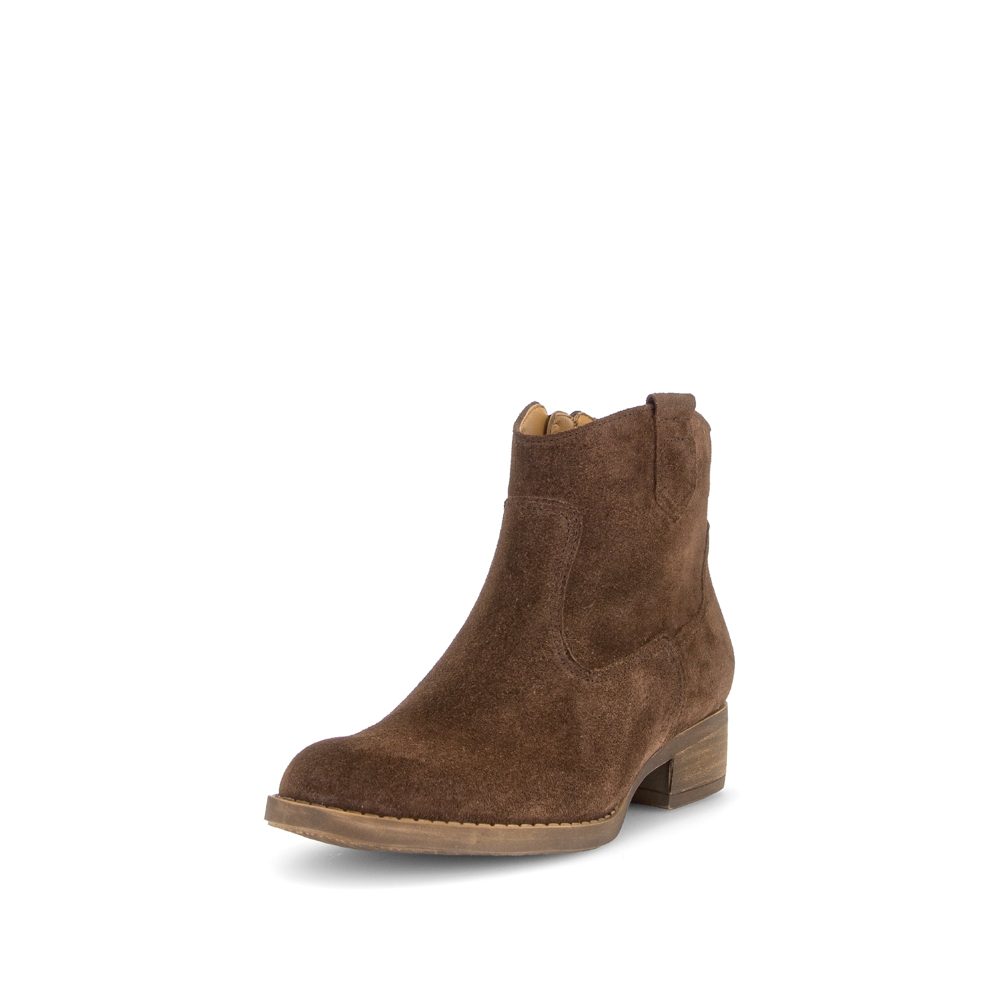 Gabor Grove cacao brown western ankle boots, rotating product angle 21.