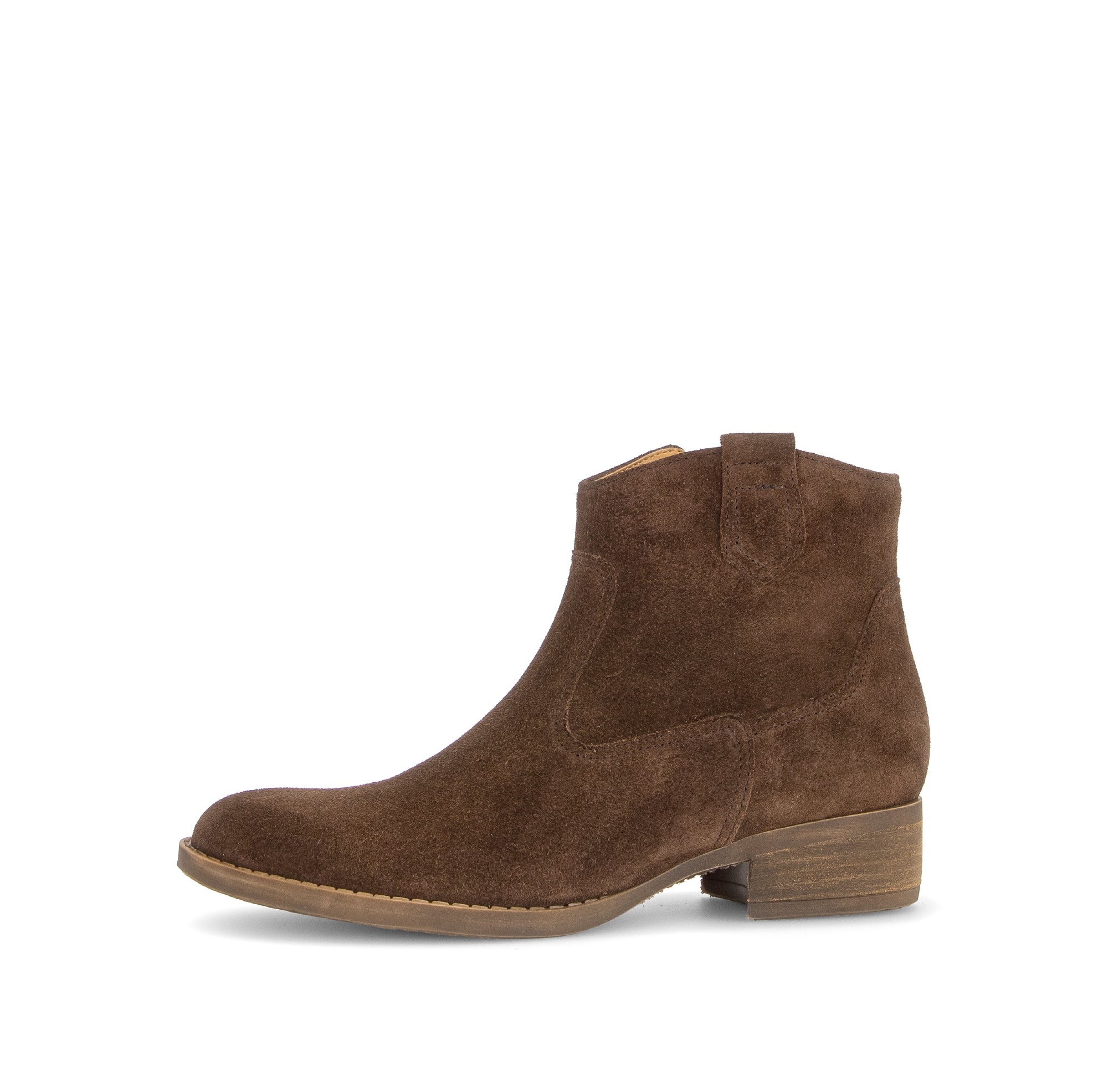 Gabor Grove cacao brown western ankle boots, rotating product angle 24.