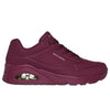 Skechers 73690 Uno Stand On Air Ladies Plum Trainers