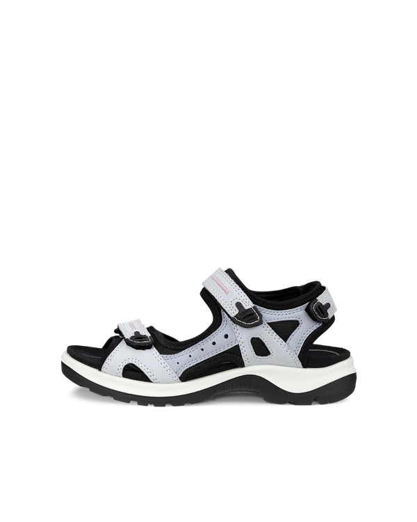 Ecco Offroad Yucatan Ladies Blue Nubuck Touch Fastening Sandals