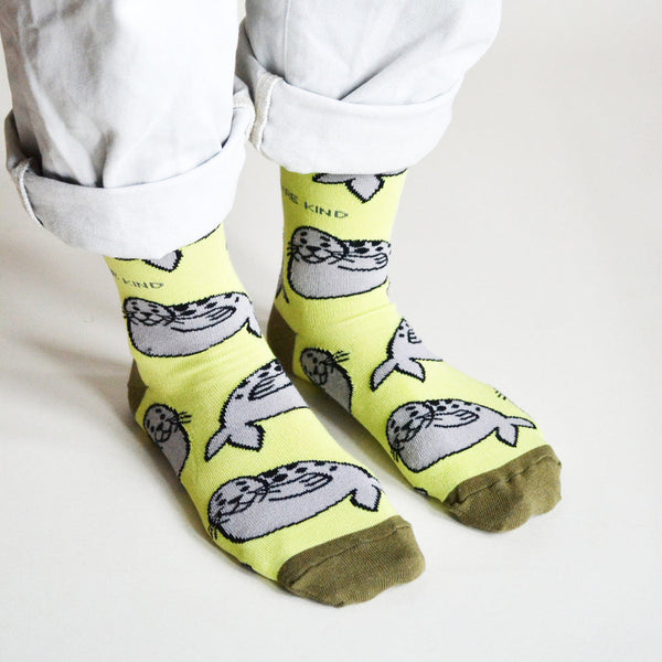 Barekind Save The Seals Bamboo Socks