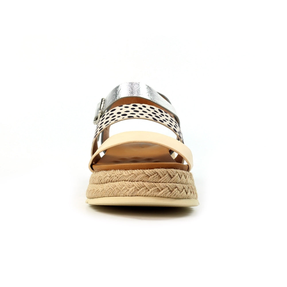 Lunar JLH493 Summer Ladies Beige Other Buckle Sandals