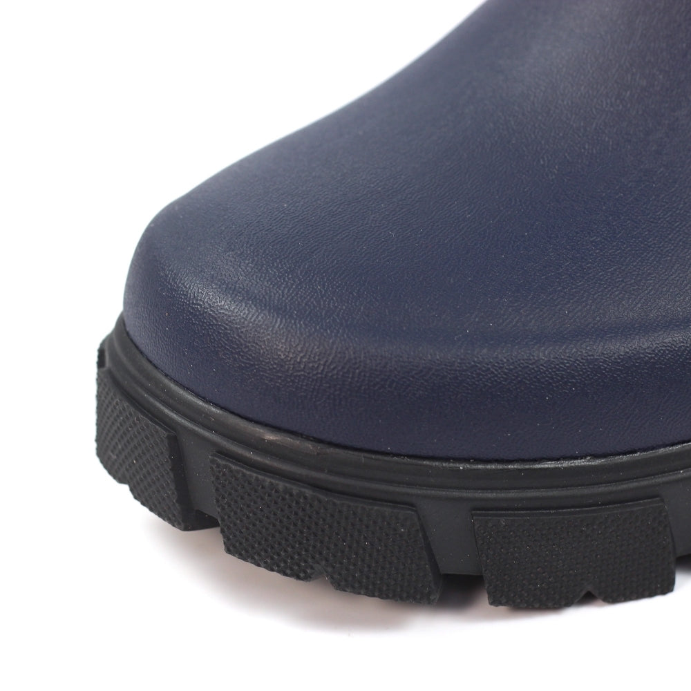 Lazy Dogs Lake Ladies Navy Waterproof Elasticated Wellies